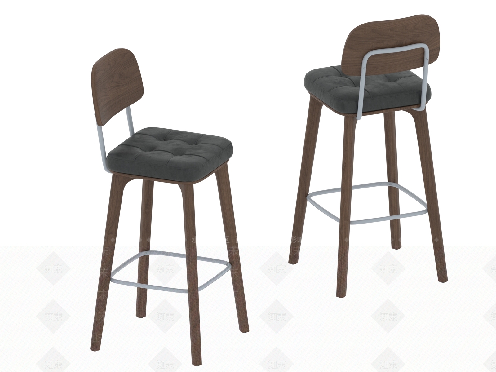 现代新中式休闲椅3D模型下载【ID:1198464548】