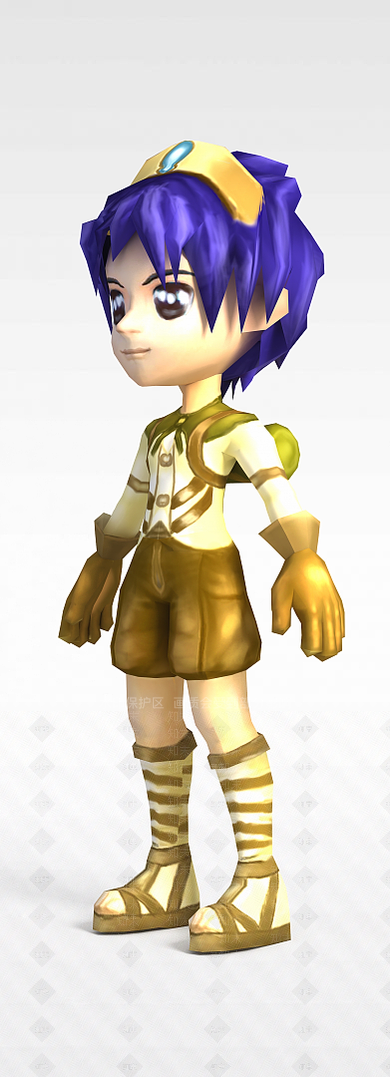 现代卡通游戏人物3D模型下载【ID:1198465378】