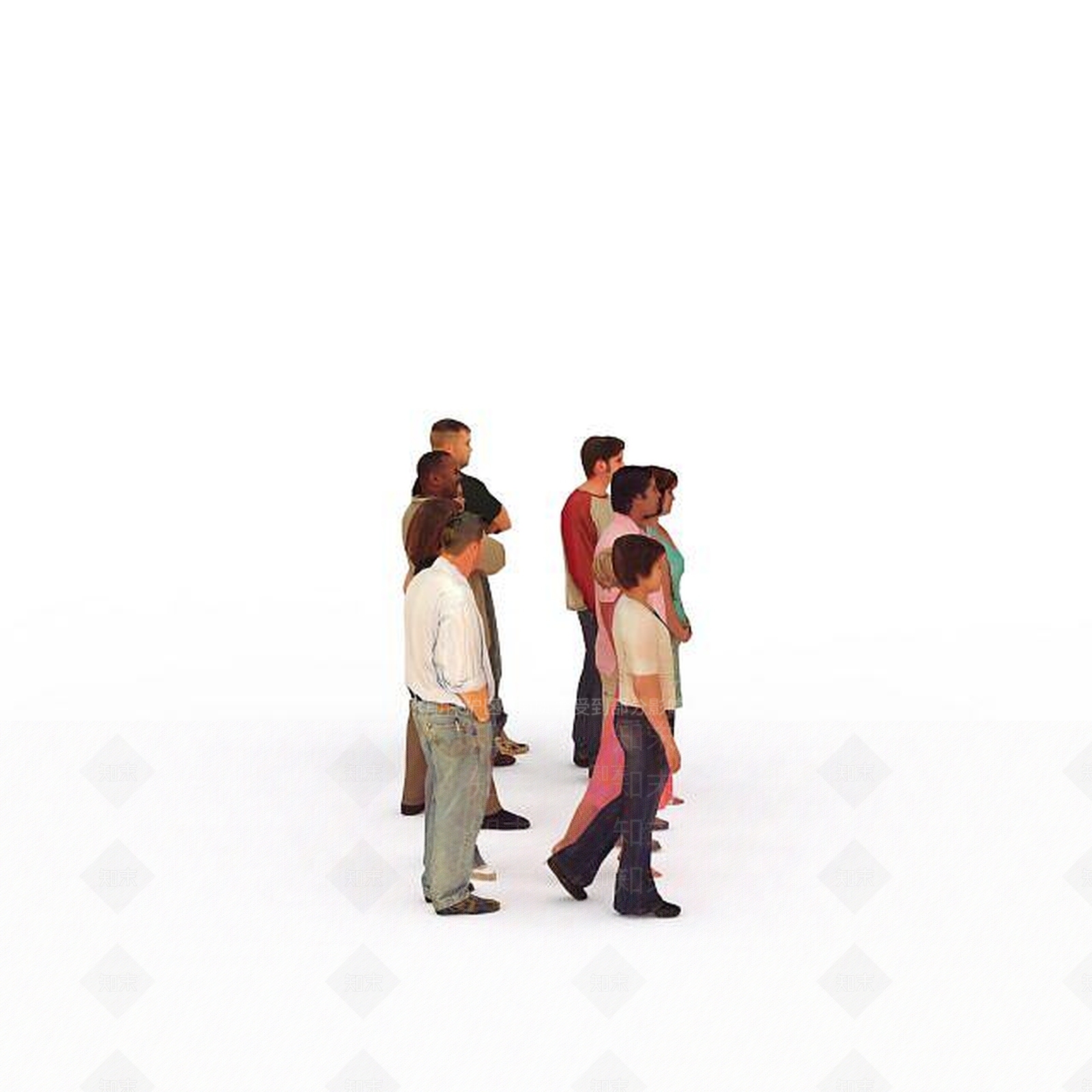 现代人群3D模型下载【ID:1198465624】