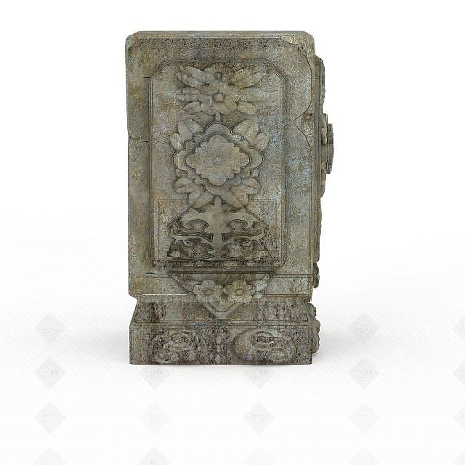 现代精美雕塑石碑3D模型下载【ID:1198465723】