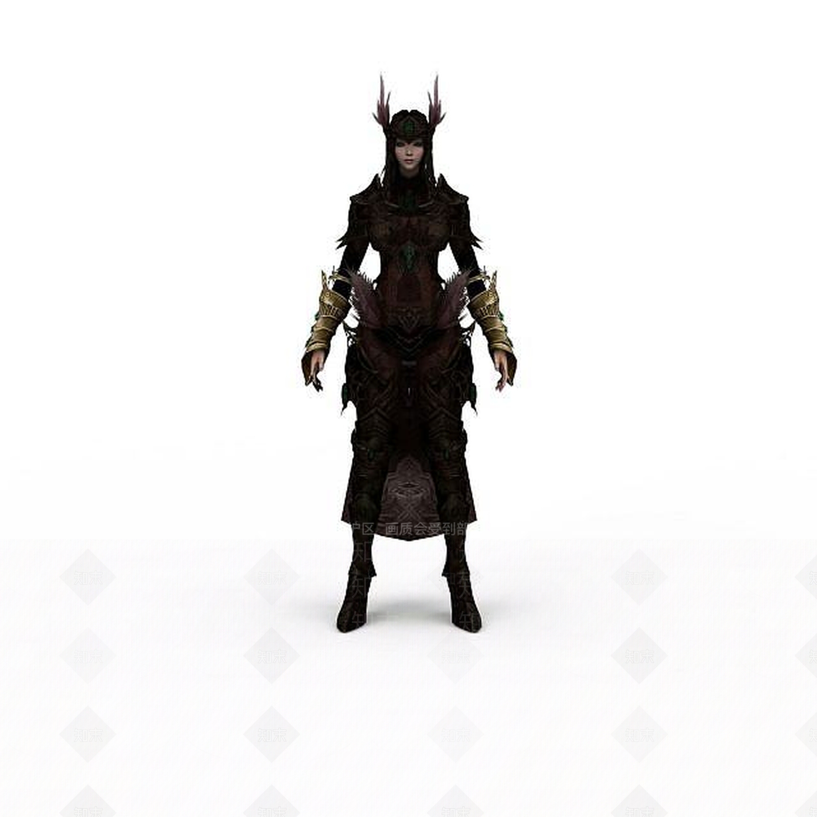 现代LOL角色女套装3D模型下载【ID:1198465805】