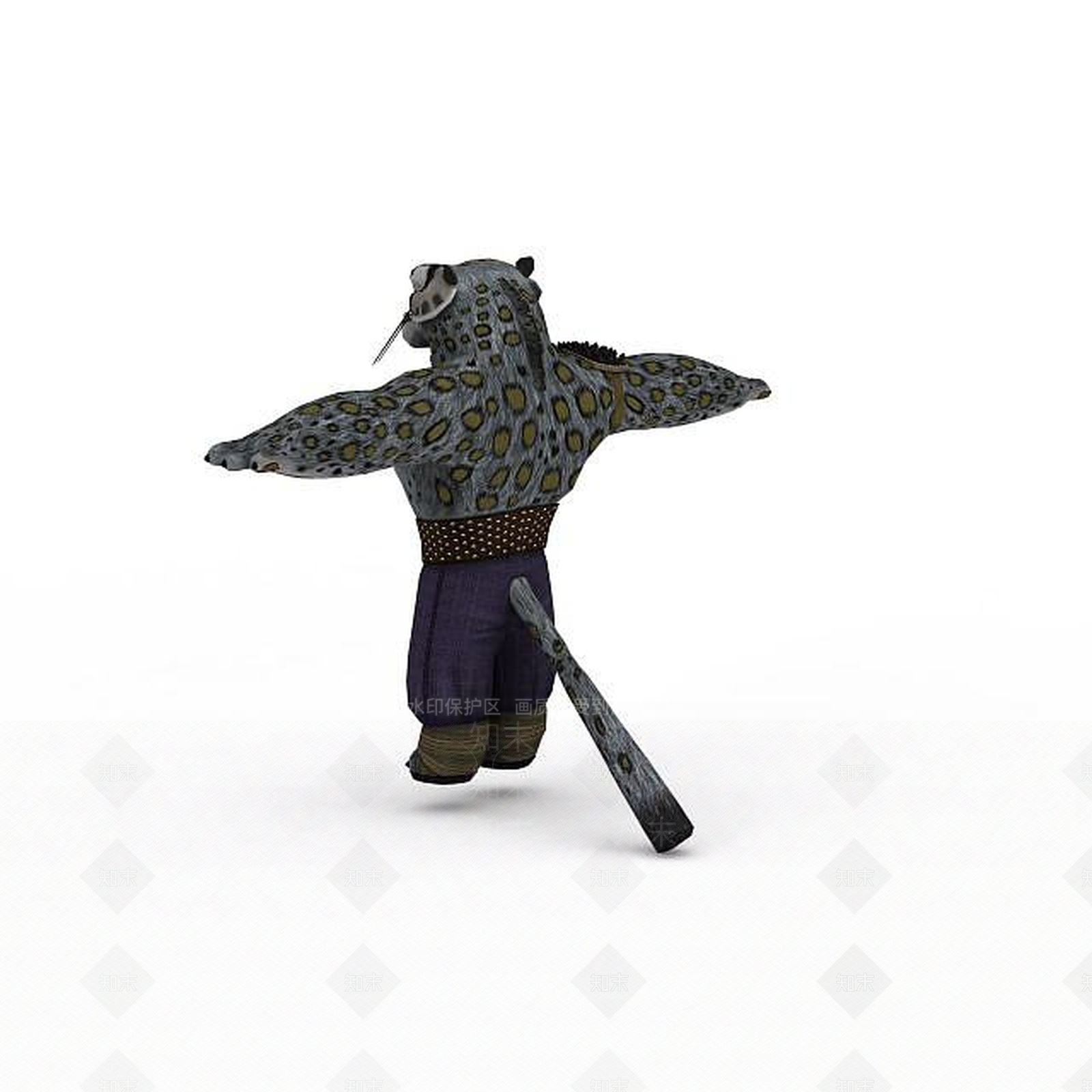 现代功夫熊猫3D模型下载【ID:1198465949】