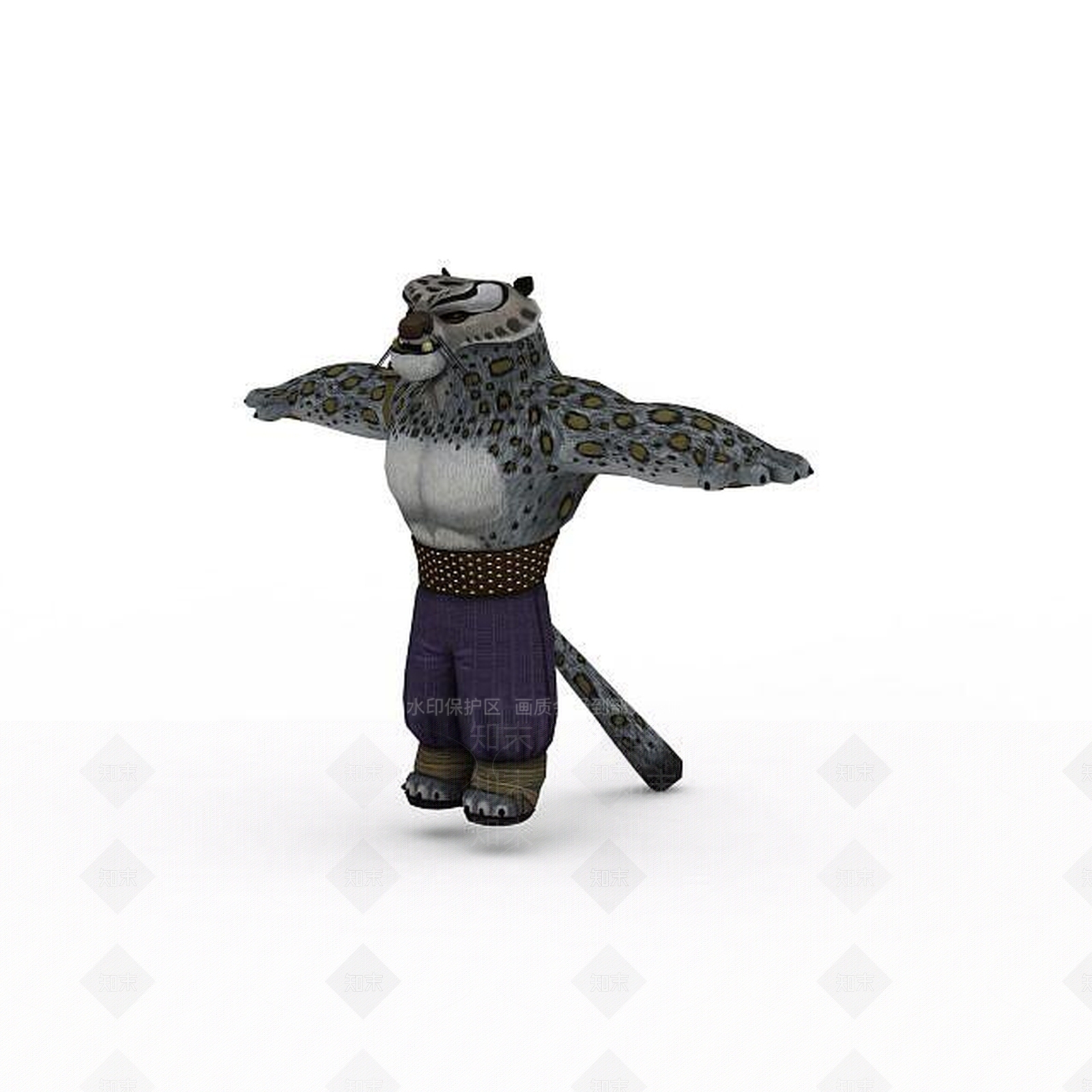 现代功夫熊猫3D模型下载【ID:1198465949】