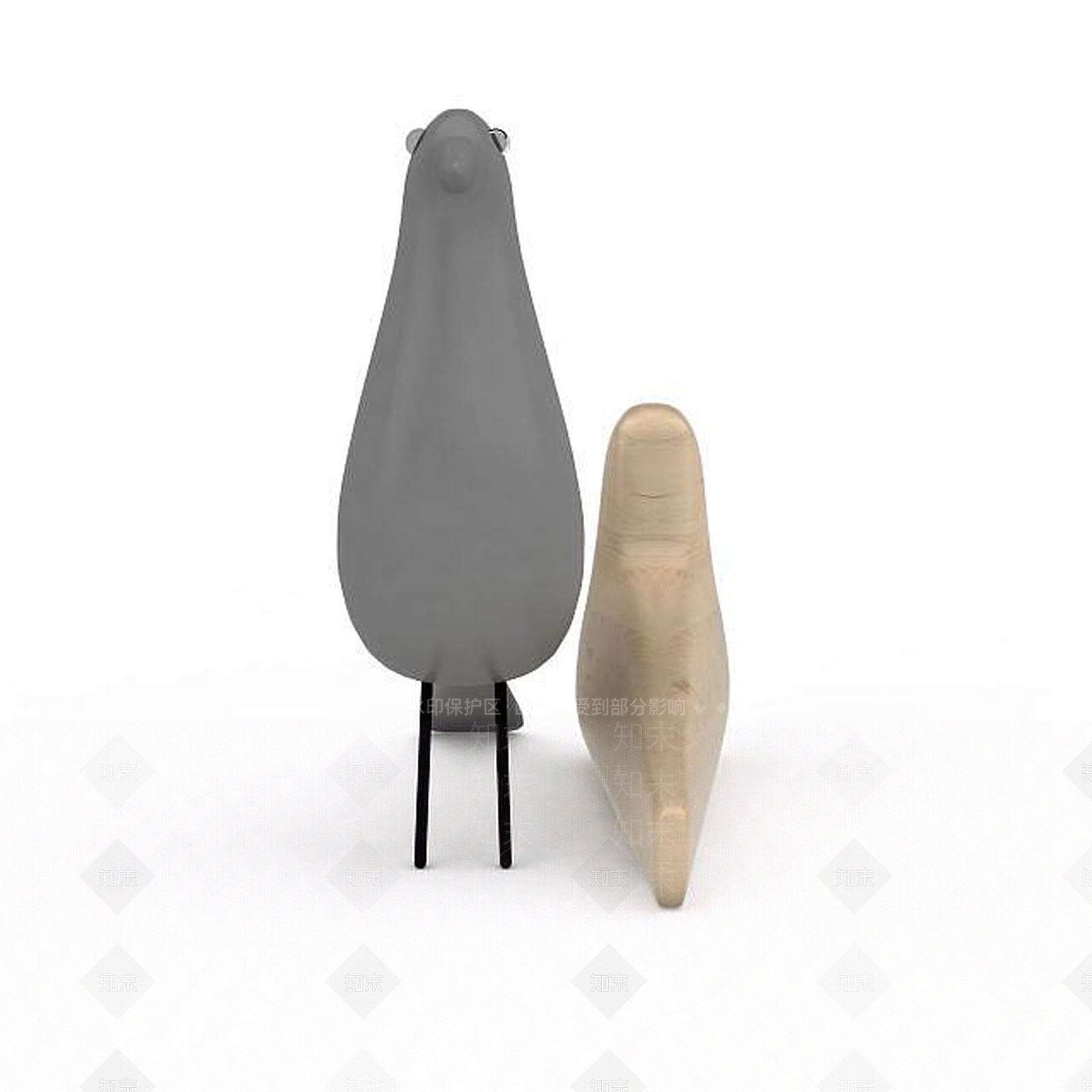 现代鸽子艺术品摆件3D模型下载【ID:1198466341】