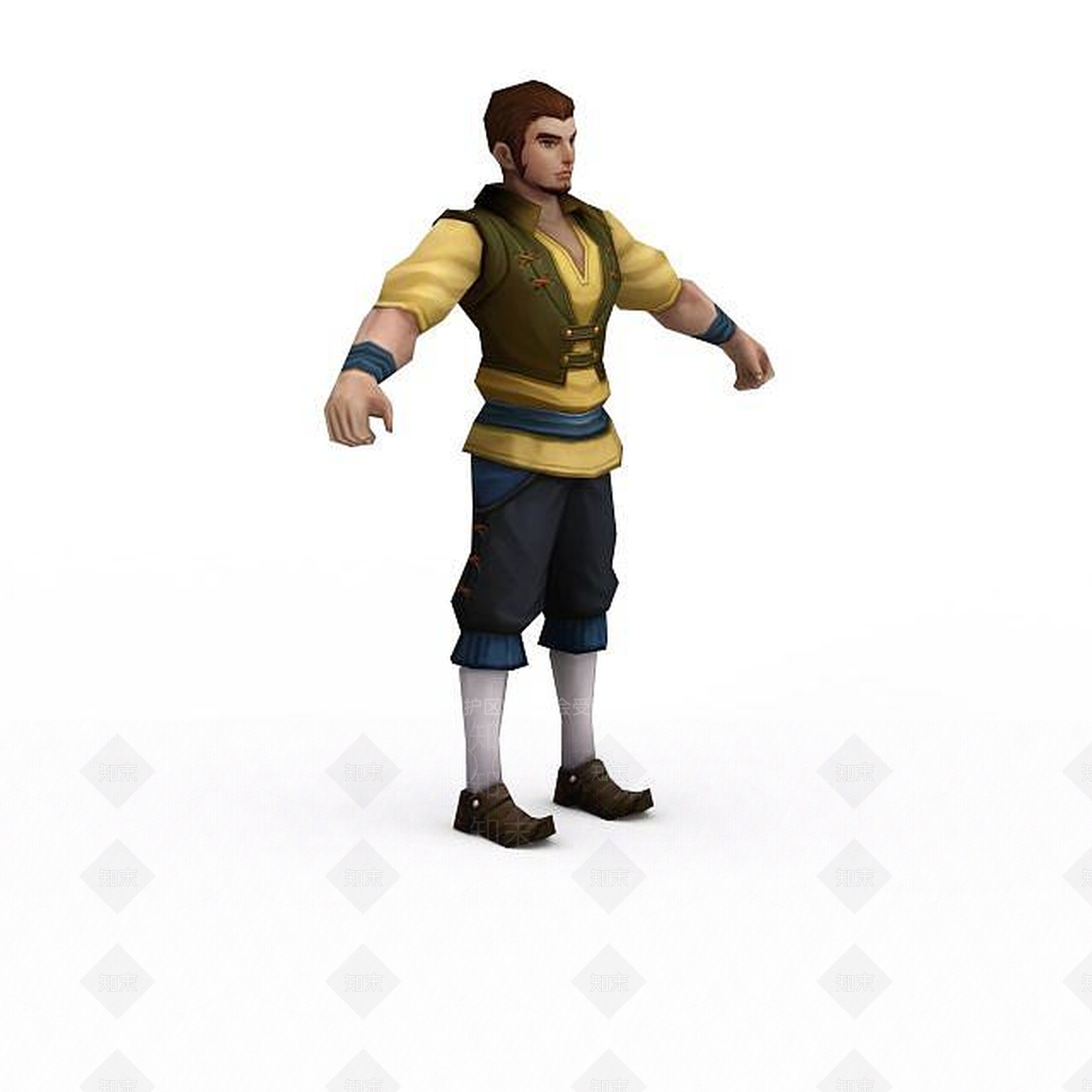 现代游戏人物主角3D模型下载【ID:1198466631】