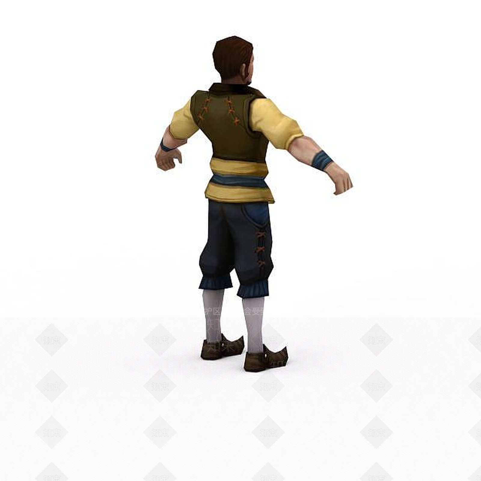 现代游戏人物主角3D模型下载【ID:1198466631】