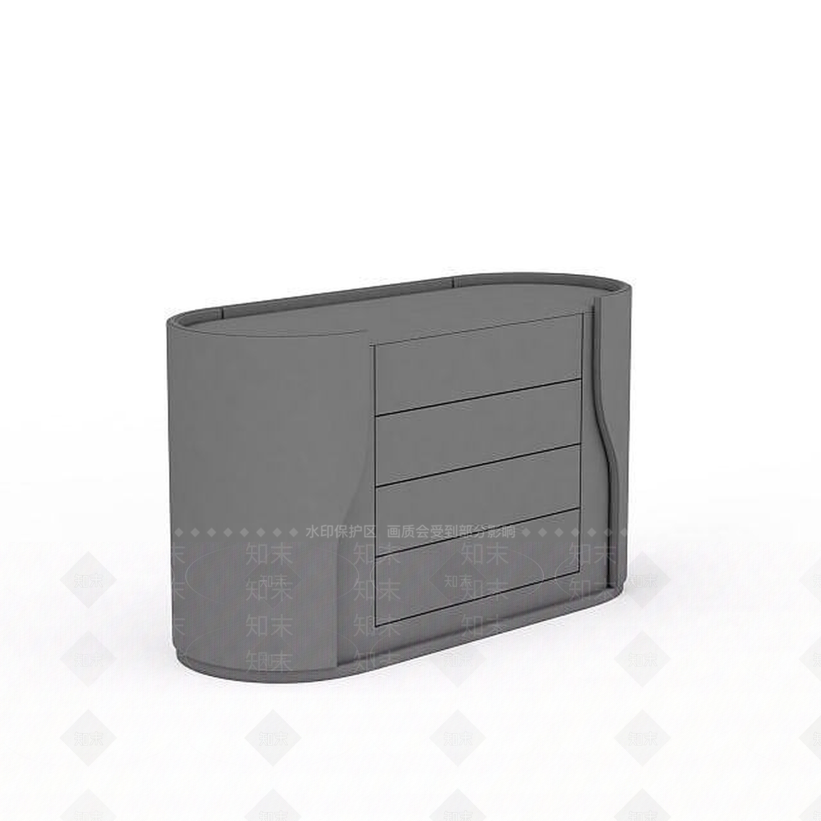 现代室内桌柜3D模型下载【ID:1198466768】