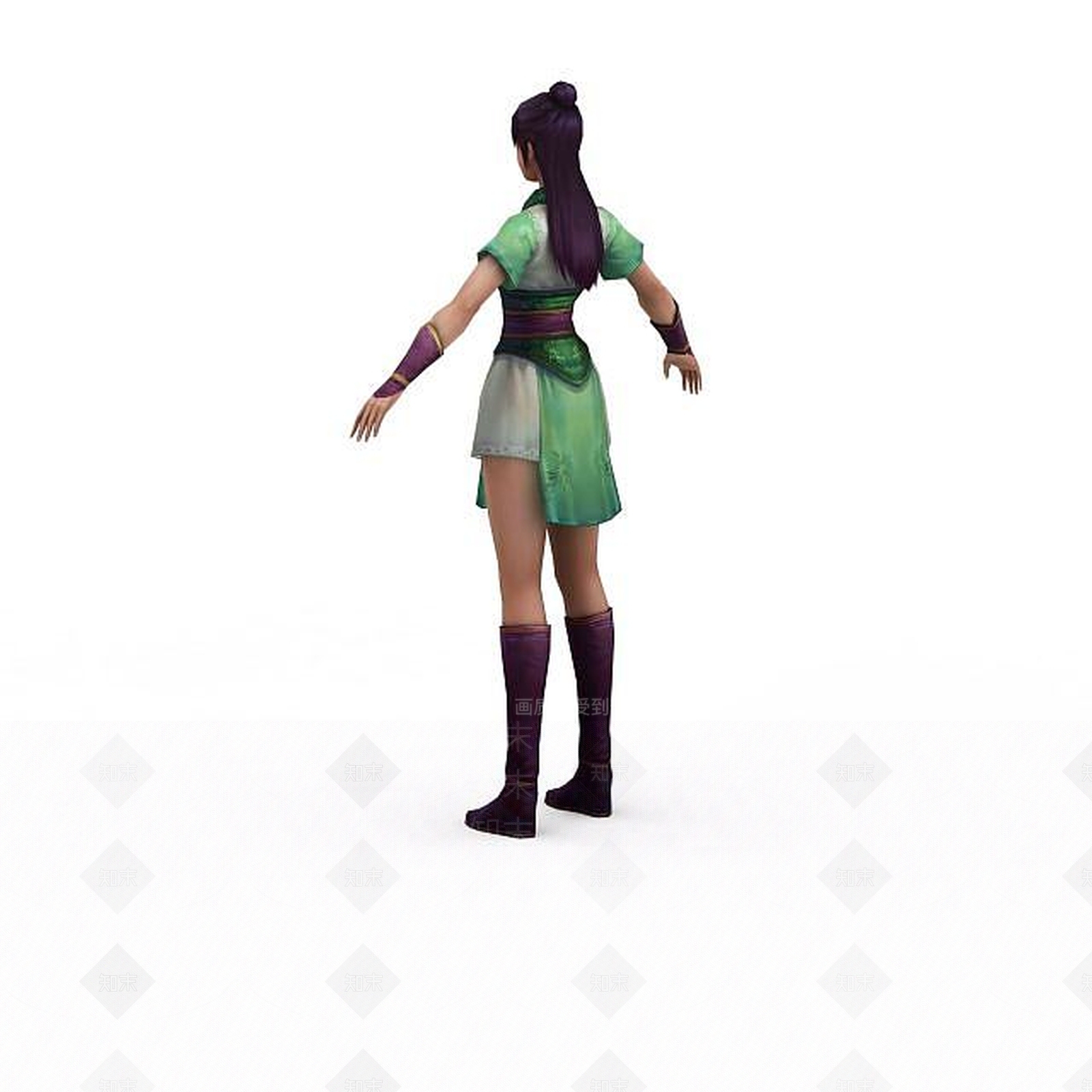 现代笑傲江湖女子角色3D模型下载【ID:1198466998】