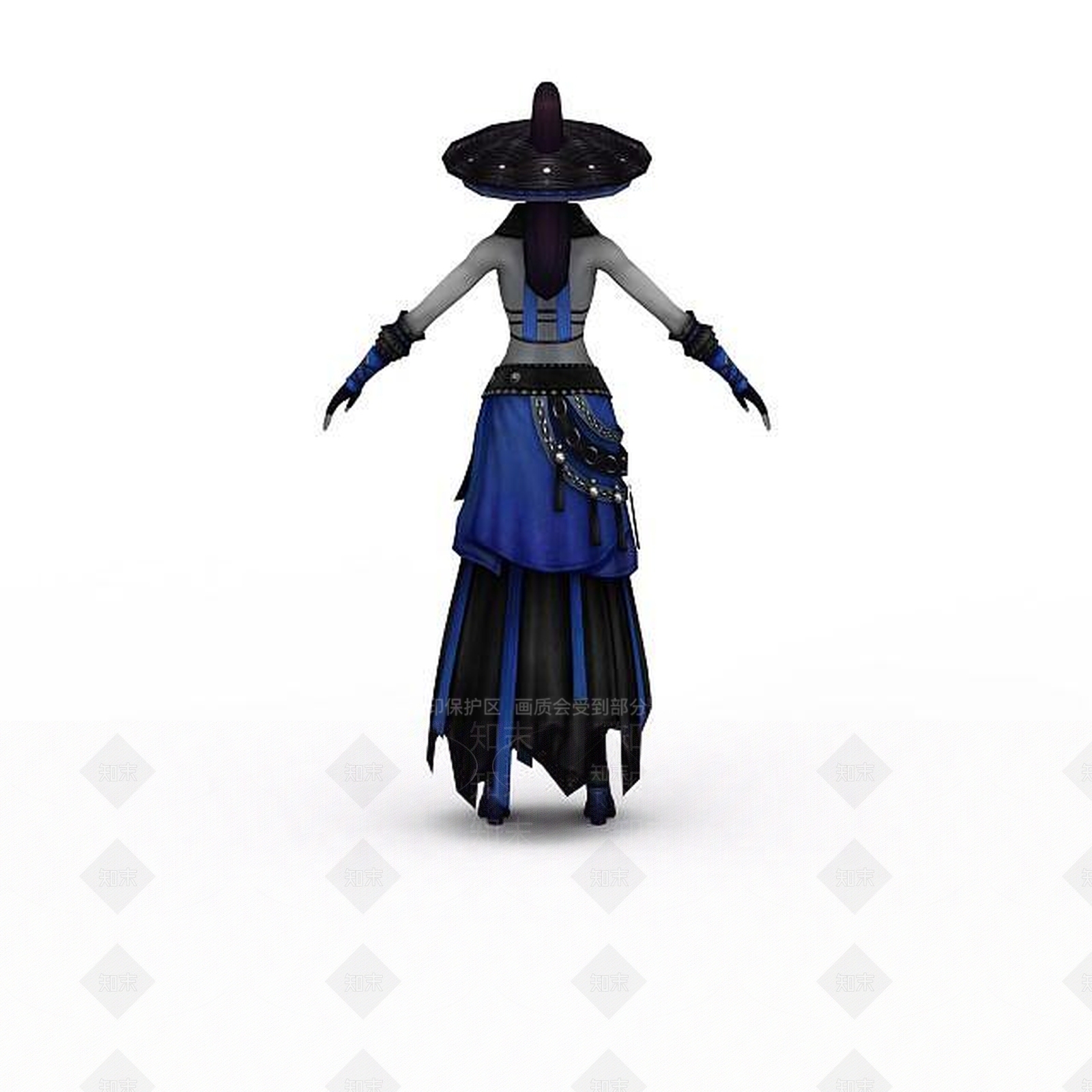 现代笑傲江湖女侠客3D模型下载【ID:1198467097】