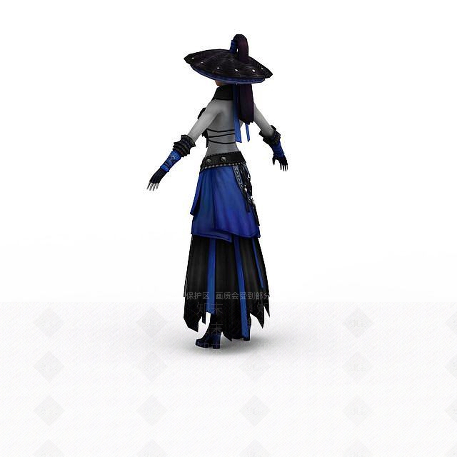 现代笑傲江湖女侠客3D模型下载【ID:1198467097】