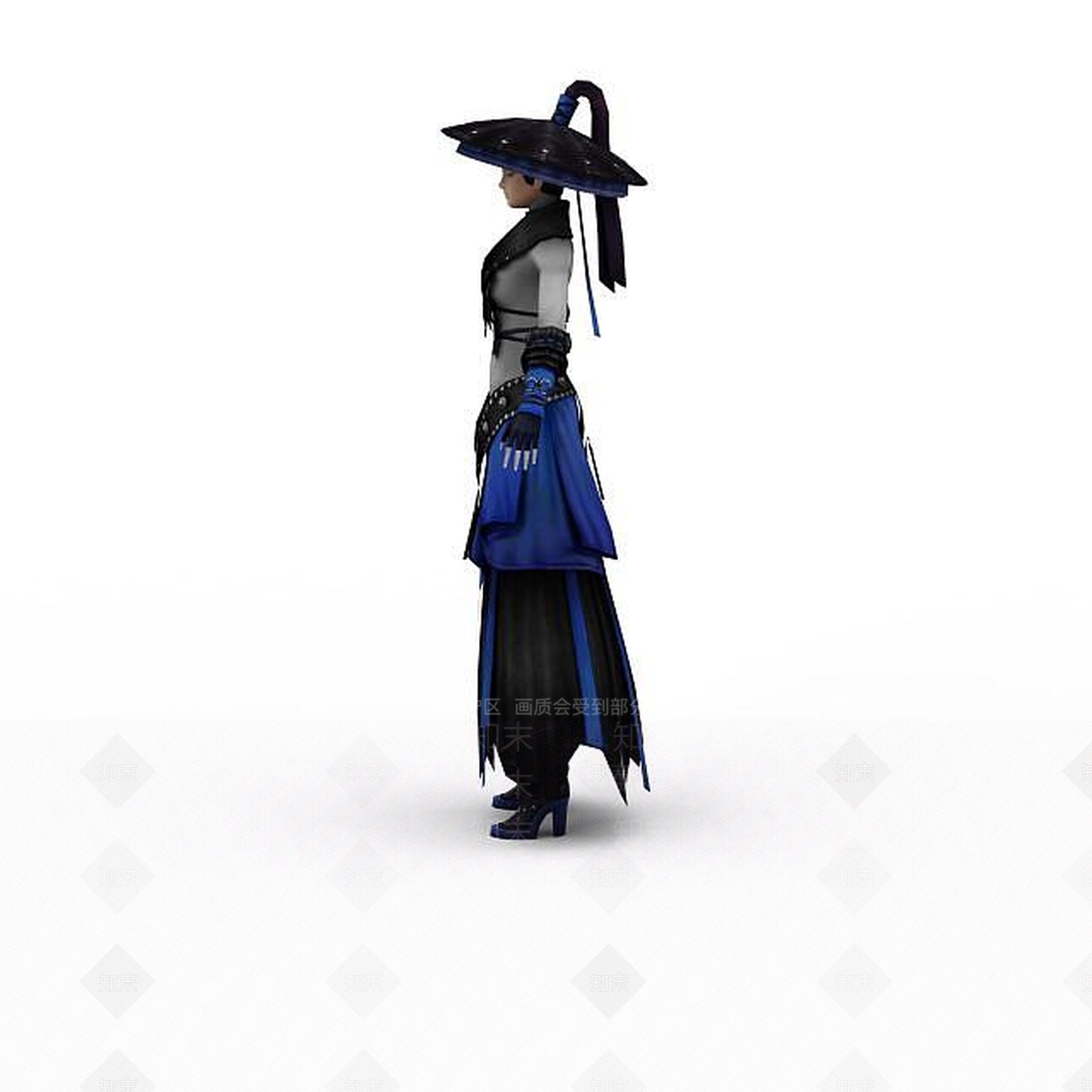 现代笑傲江湖女侠客3D模型下载【ID:1198467097】