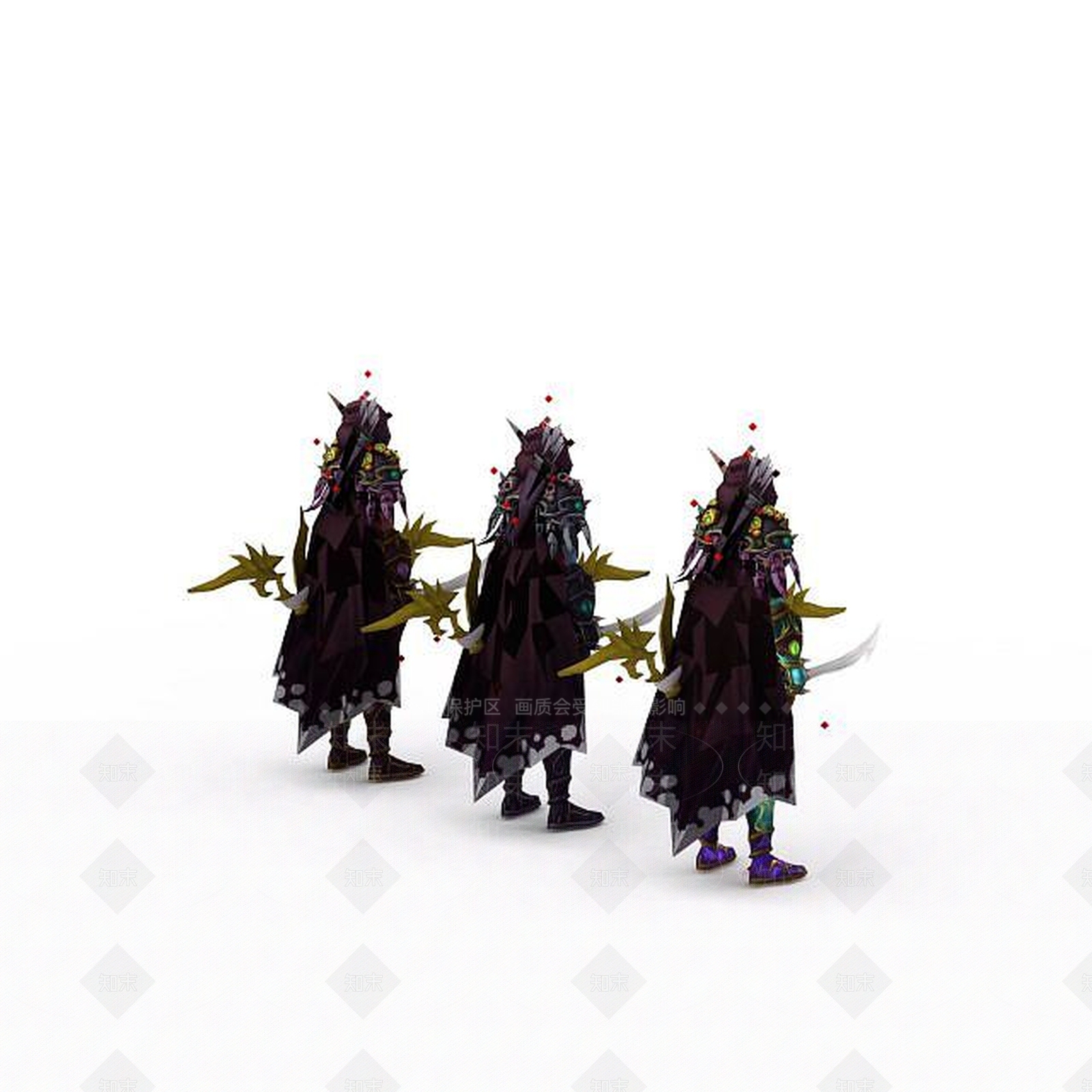 现代魔兽世界角色3D模型下载【ID:1198467146】