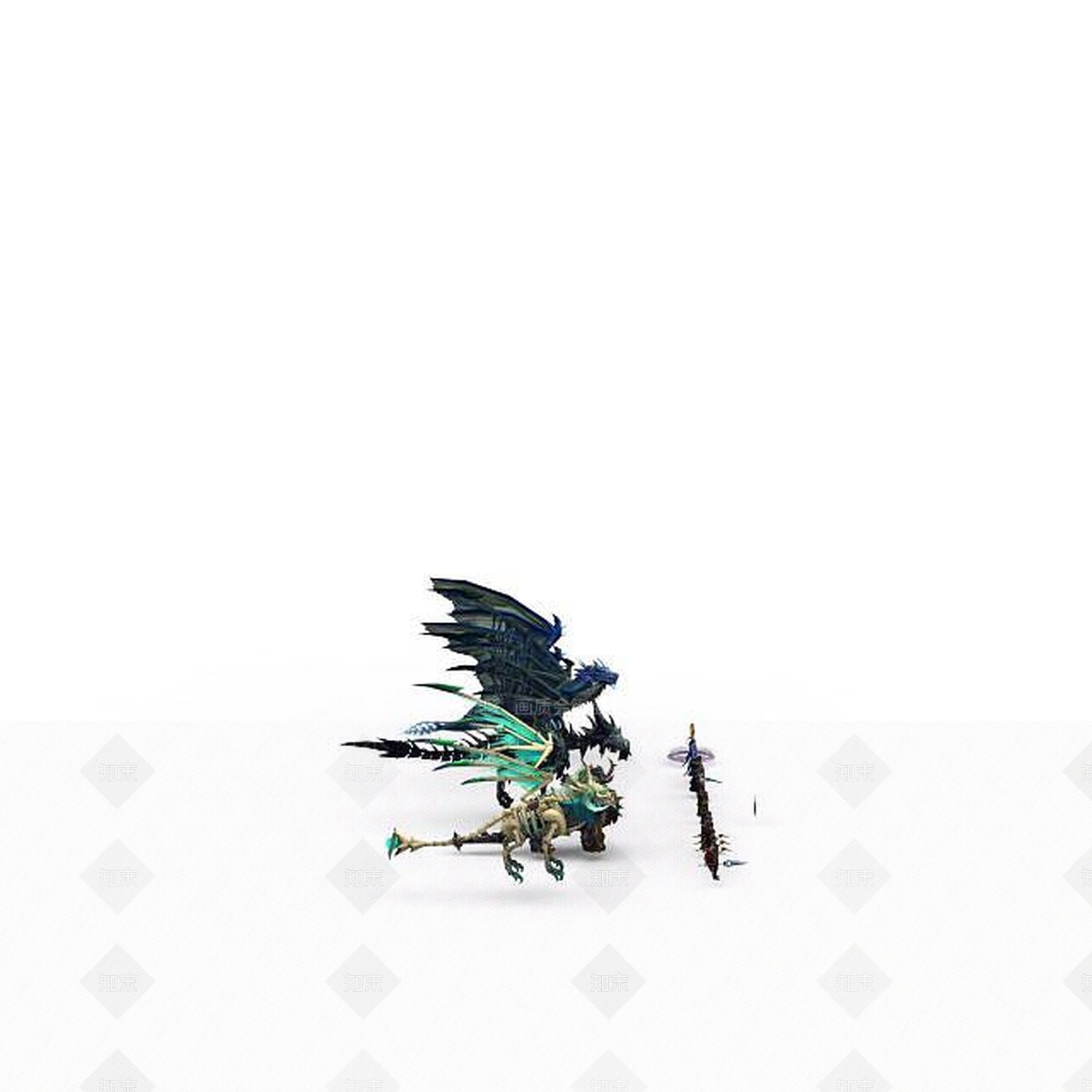 现代WOW魔兽世界角色组合3D模型下载【ID:1198467128】
