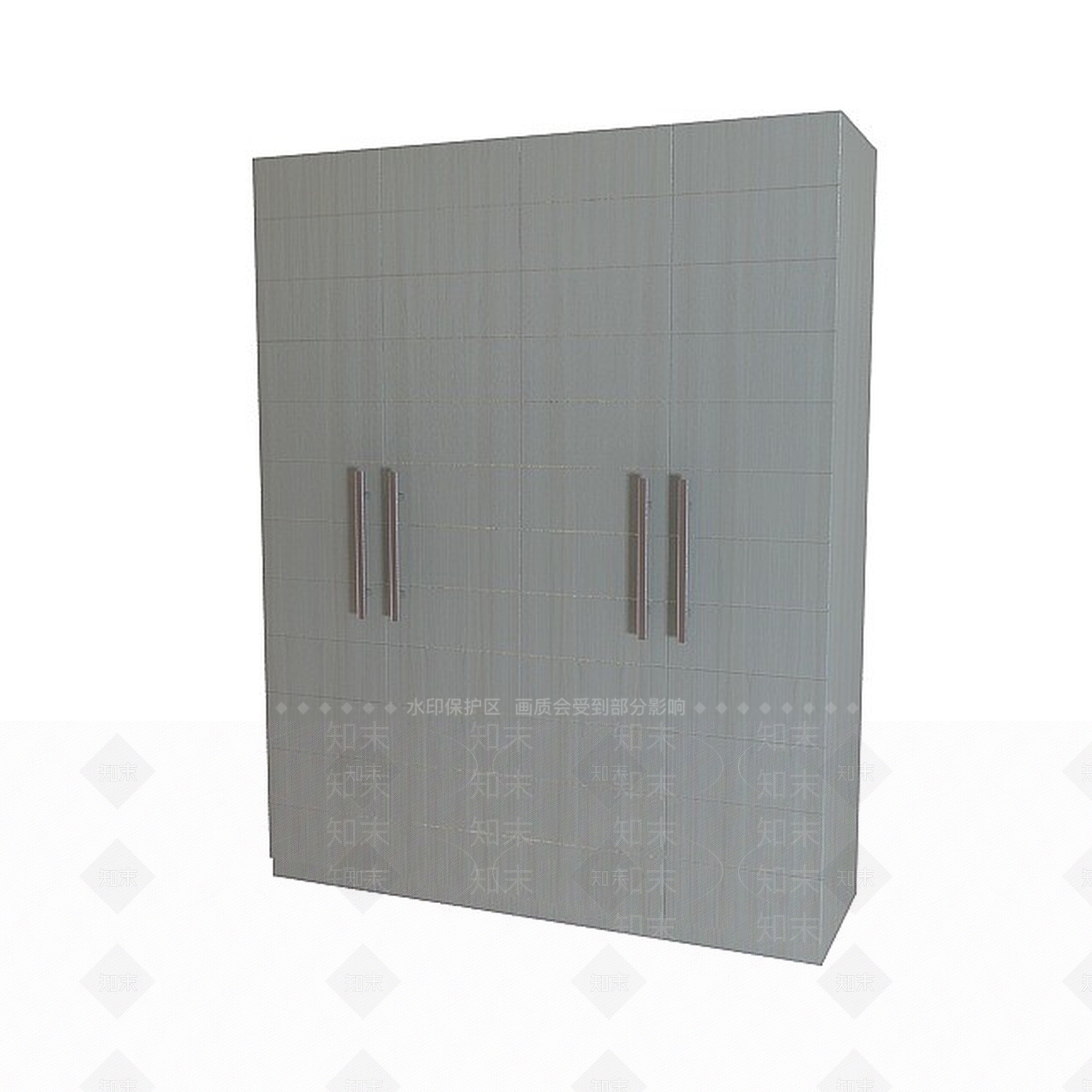 现代简易衣柜3D模型下载【ID:1198467359】
