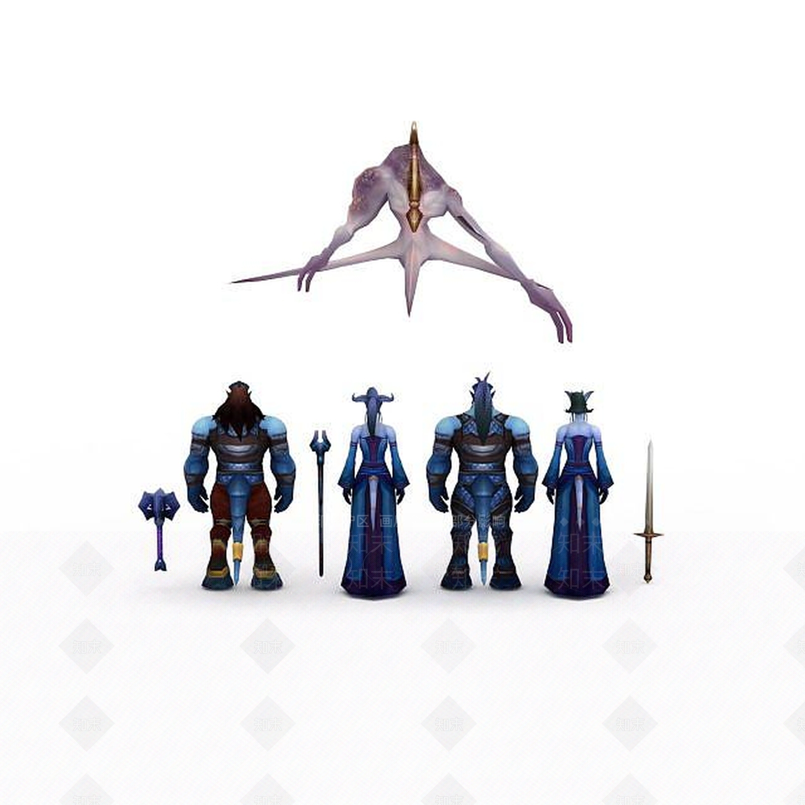 现代WOW魔兽世界各种怪3D模型下载【ID:1198467523】