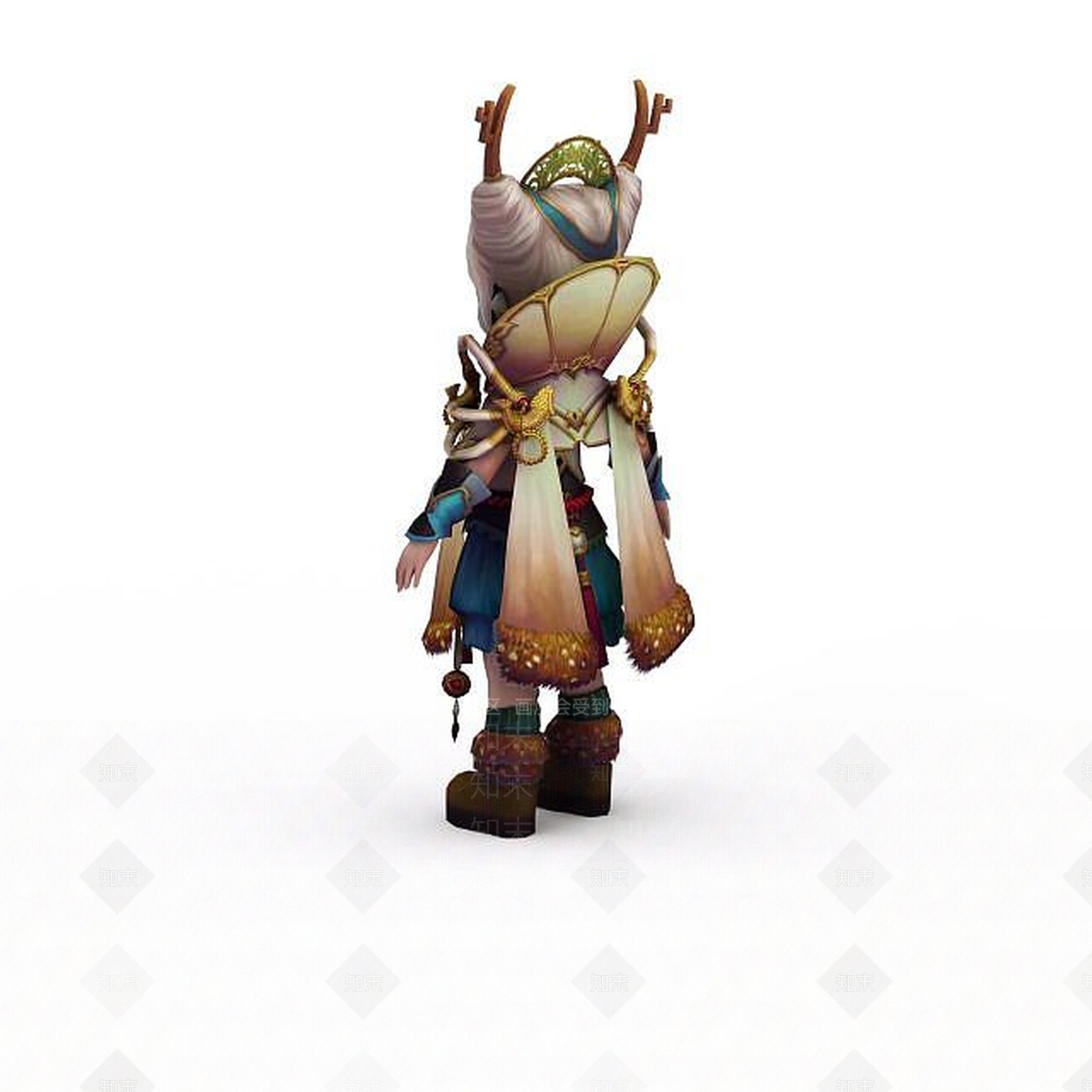 现代灵夙动漫人物形象3D模型下载【ID:1198468171】