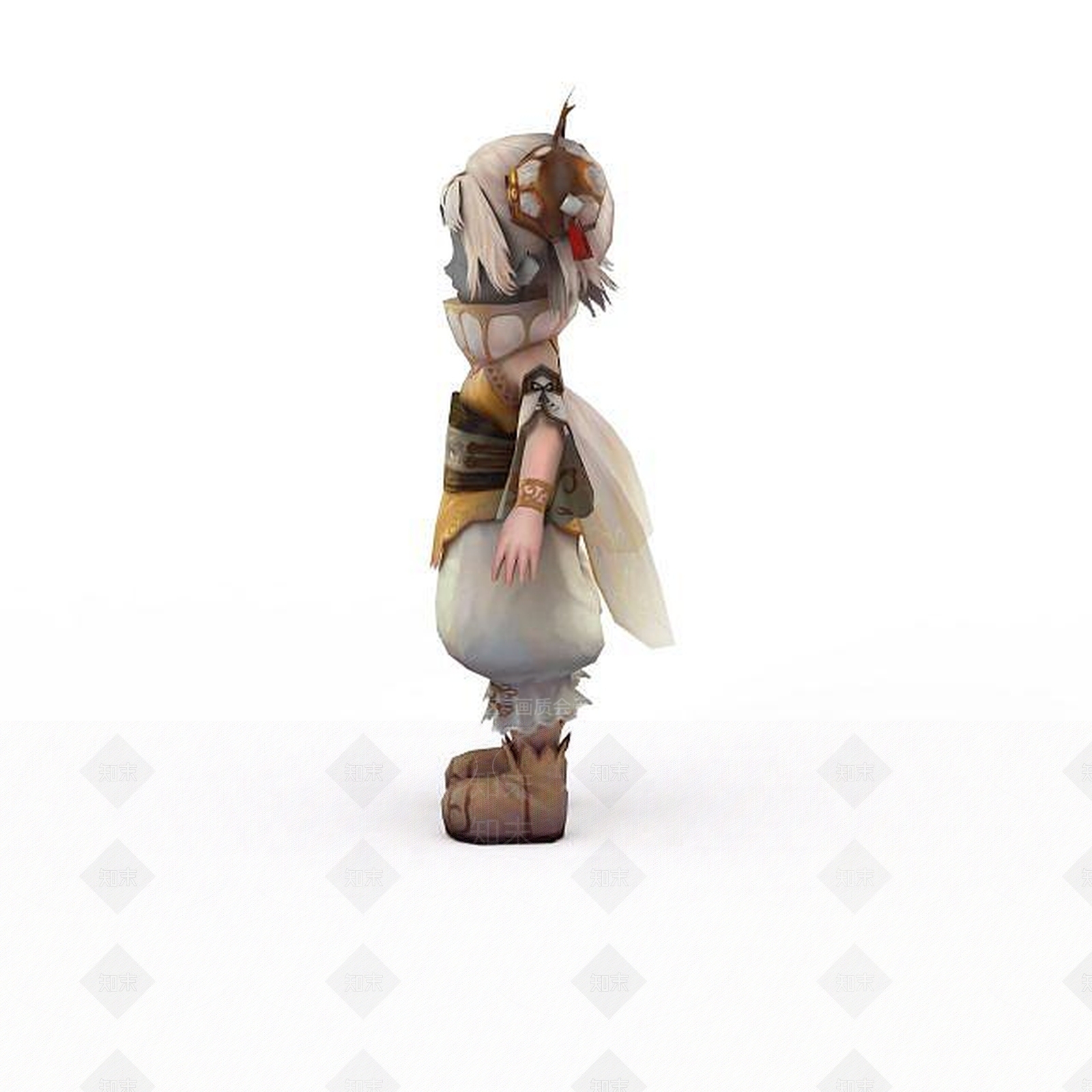 现代灵夙女形象3D模型下载【ID:1198468220】