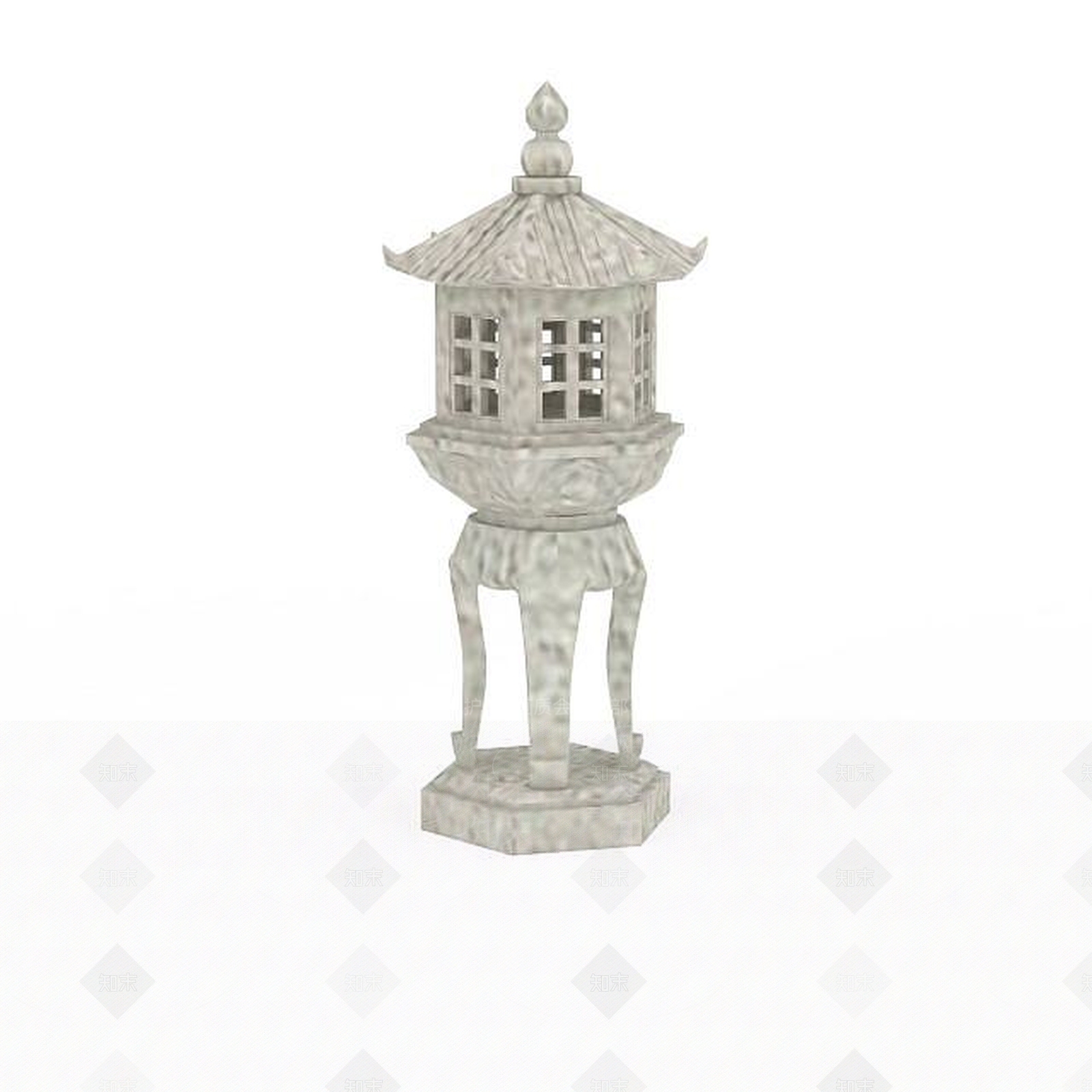 中式石灯3D模型下载【ID:1198468356】