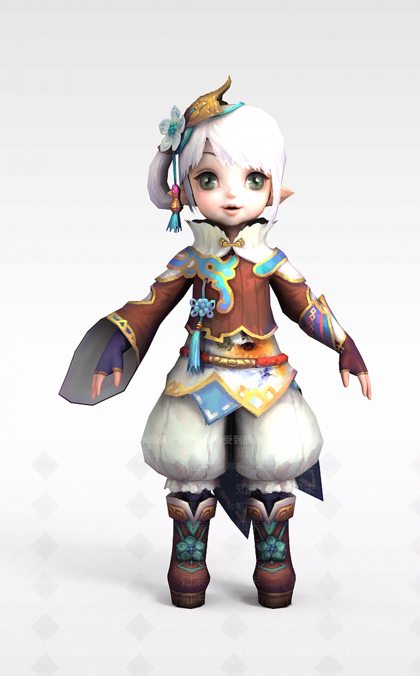 现代灵夙人物角色3D模型下载【ID:1198468472】