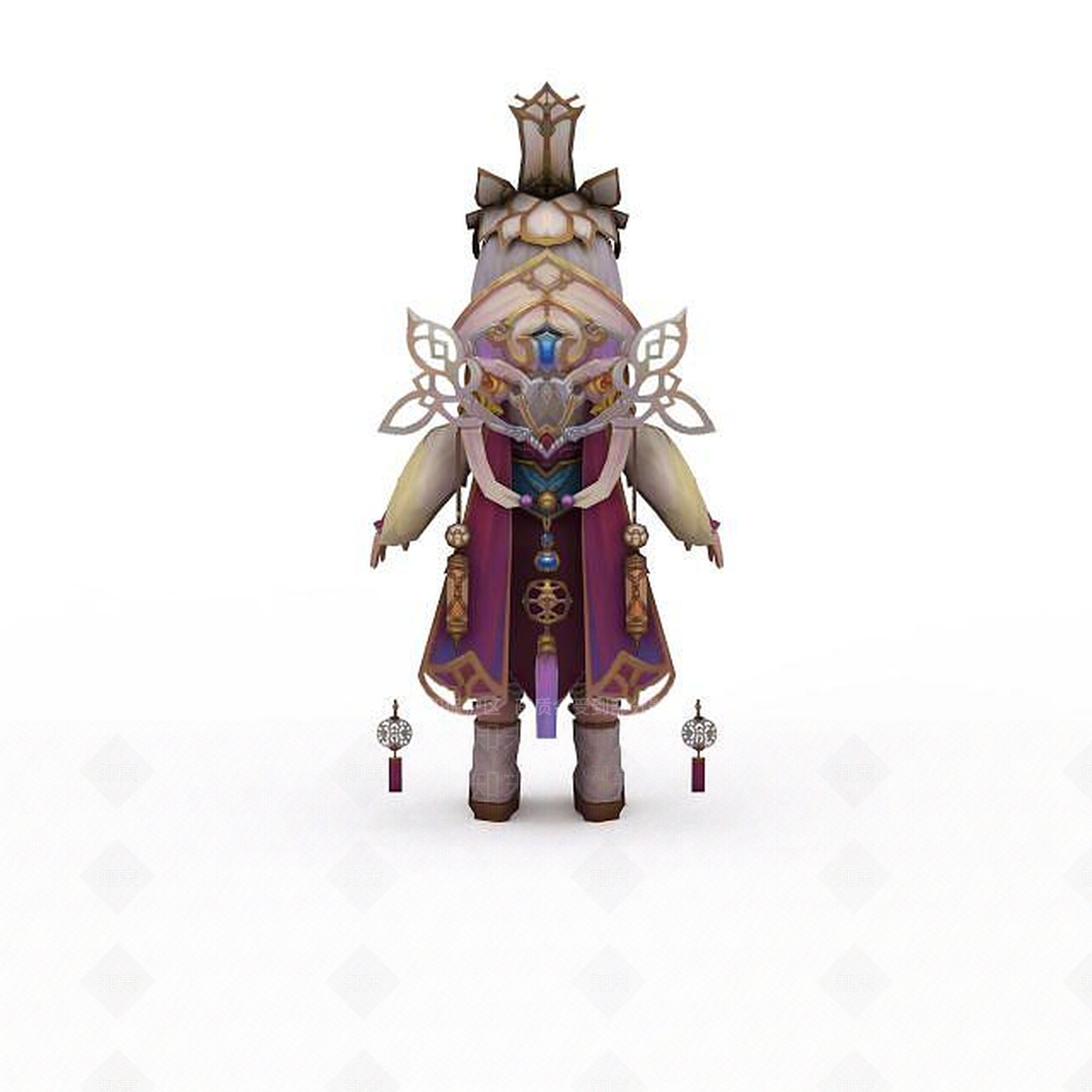 现代灵夙女动漫角色3D模型下载【ID:1198468476】