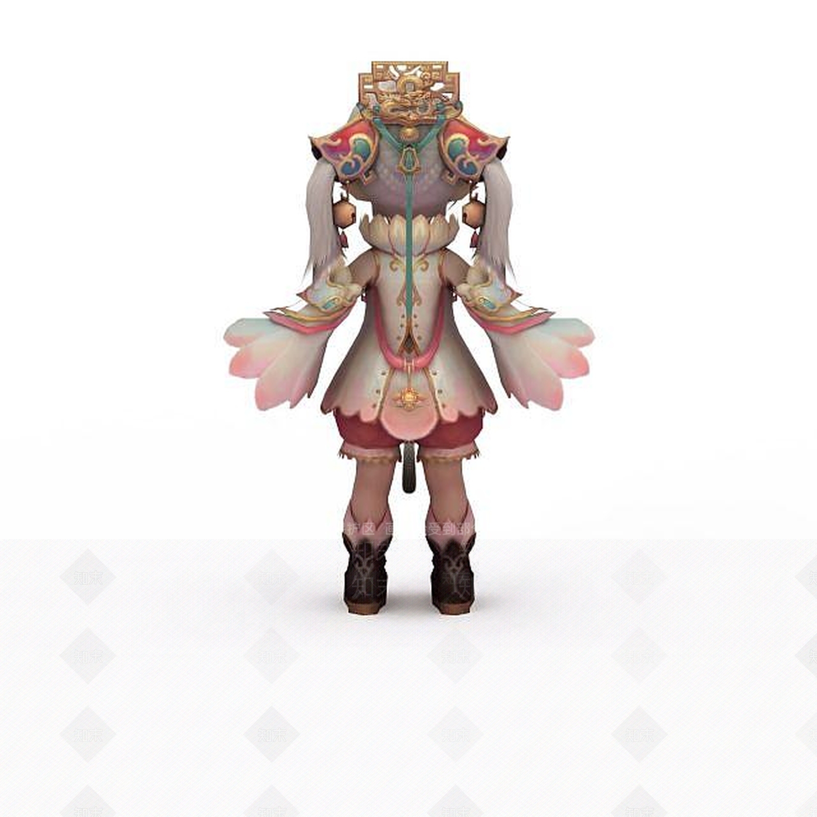 现代灵夙女动漫人物3D模型下载【ID:1198468505】