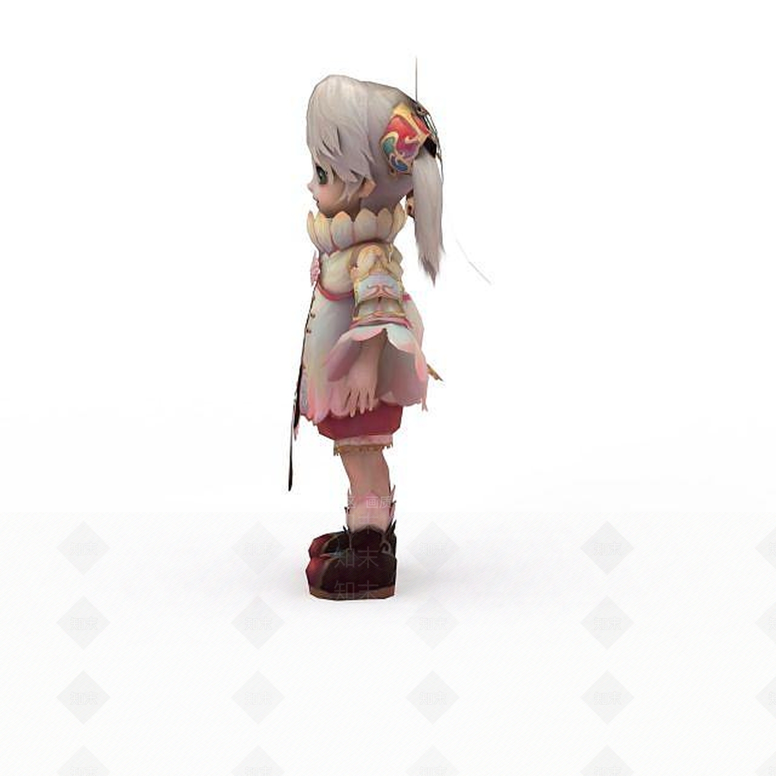 现代灵夙女动漫人物3D模型下载【ID:1198468505】