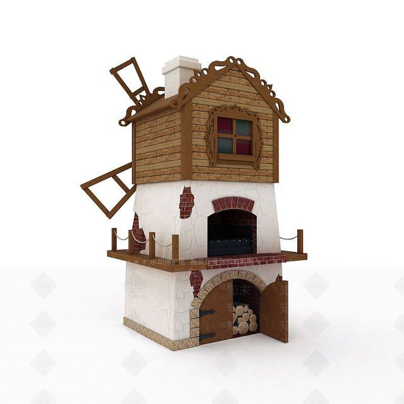 现代儿童娱乐城堡3D模型下载【ID:1198468654】