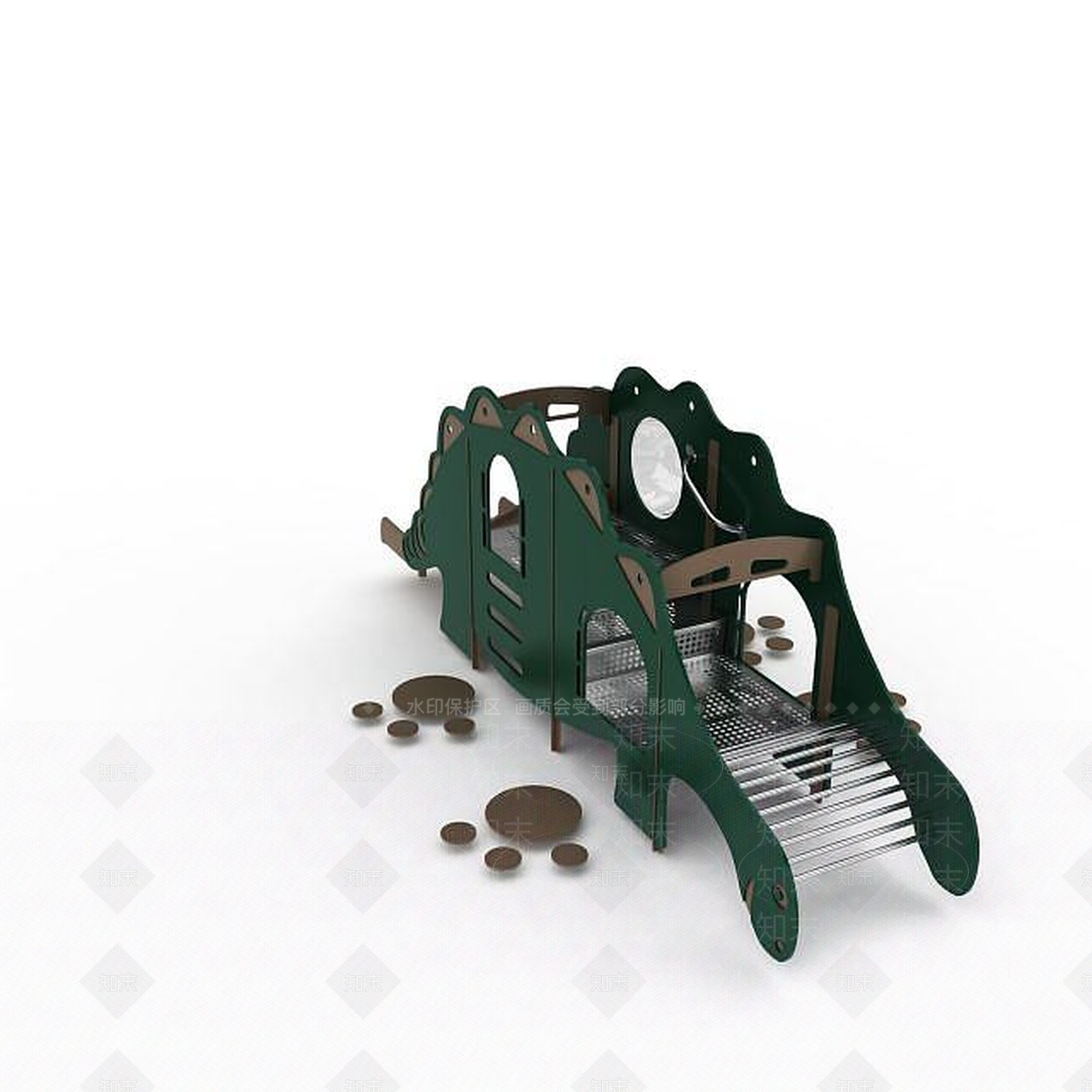 现代恐龙造型娱乐设备3D模型下载【ID:1198468669】
