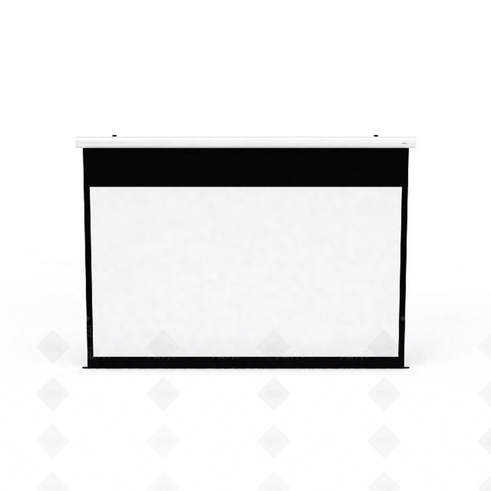 现代投影机幕布3D模型下载【ID:1198468883】