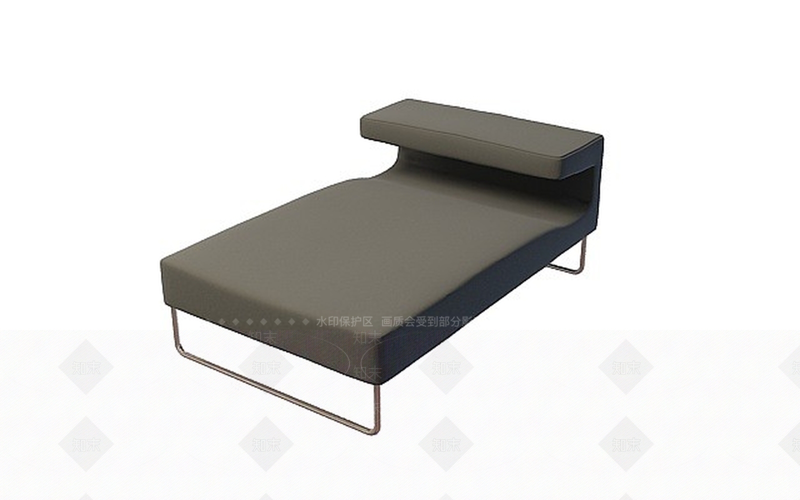 现代黑色沙发凳3D模型下载【ID:1198468950】