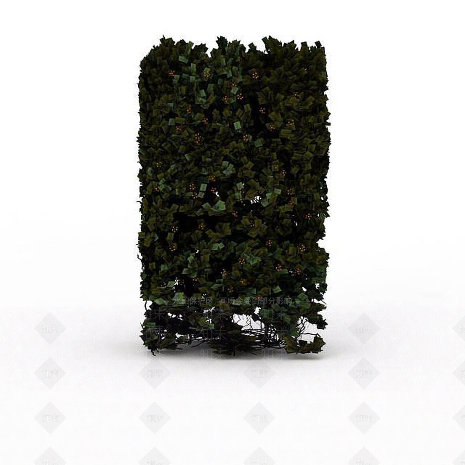 现代绿植墙3D模型下载【ID:1198607655】