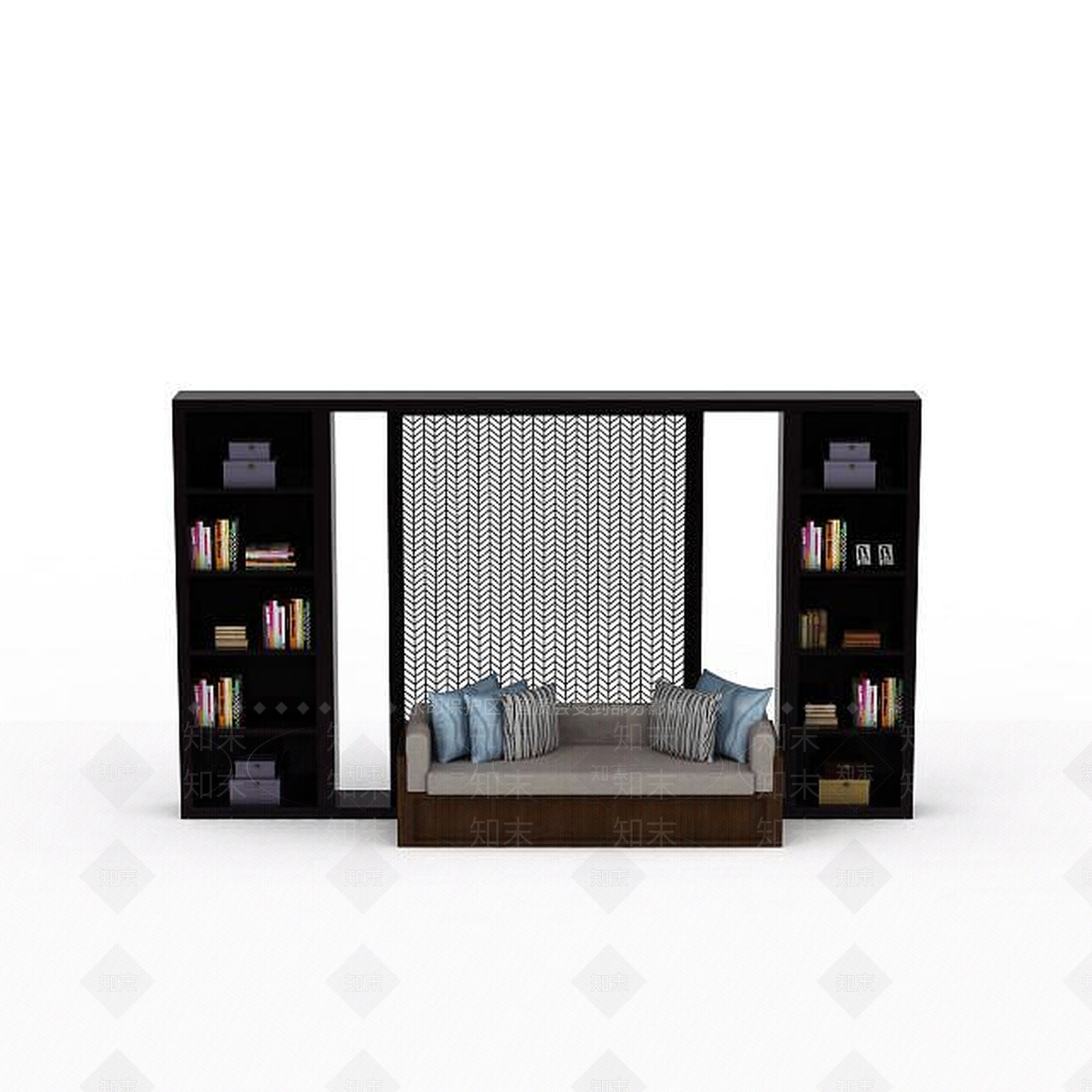 新中式双人沙发3D模型下载【ID:1198469879】