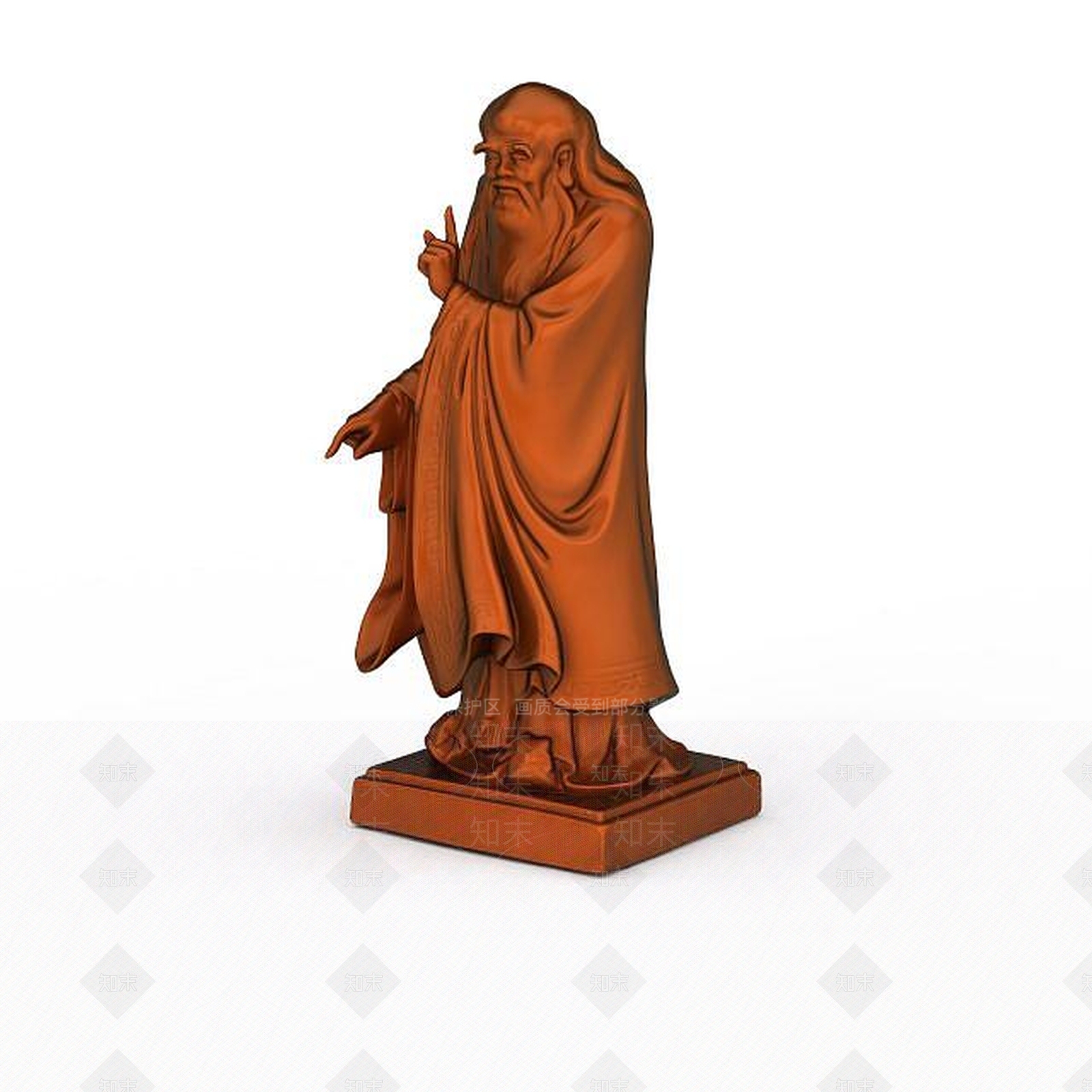 现代铜制雕像3D模型下载【ID:1198469991】