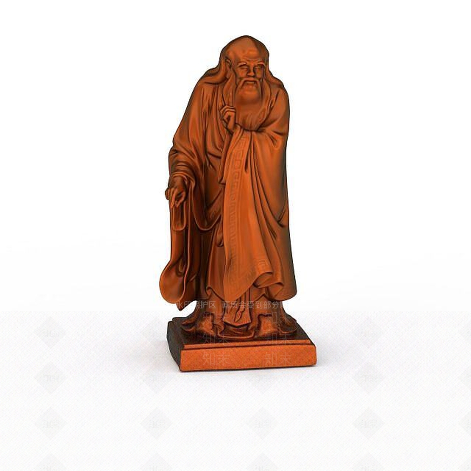 现代铜制雕像3D模型下载【ID:1198469991】