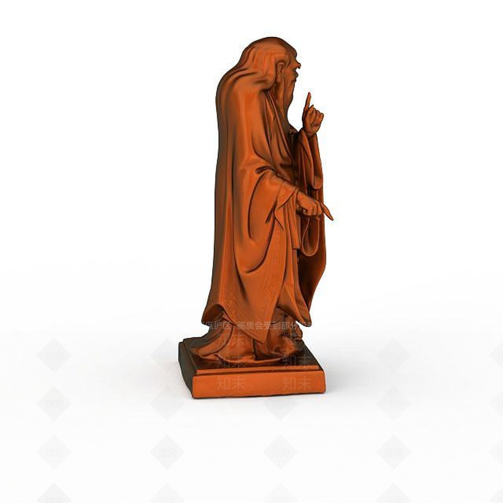 现代铜制雕像3D模型下载【ID:1198469991】