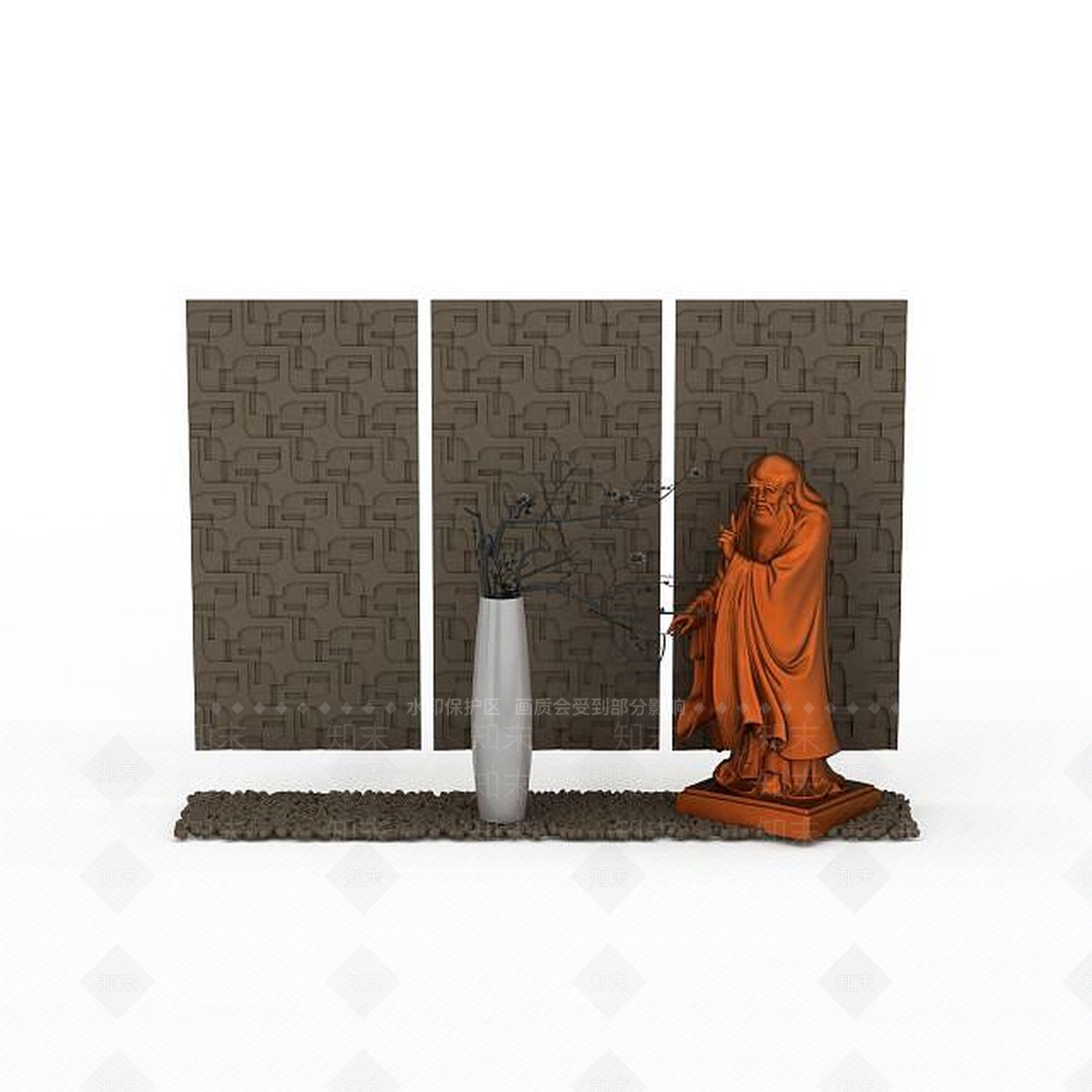 现代人物雕像3D模型下载【ID:1198469915】