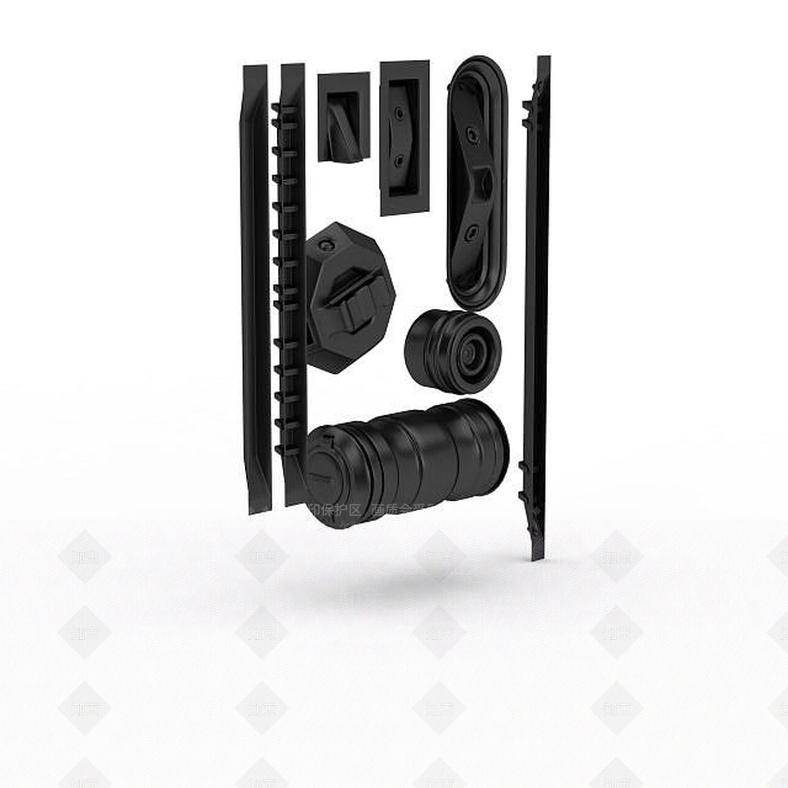 现代工业零件3D模型下载【ID:1198470065】