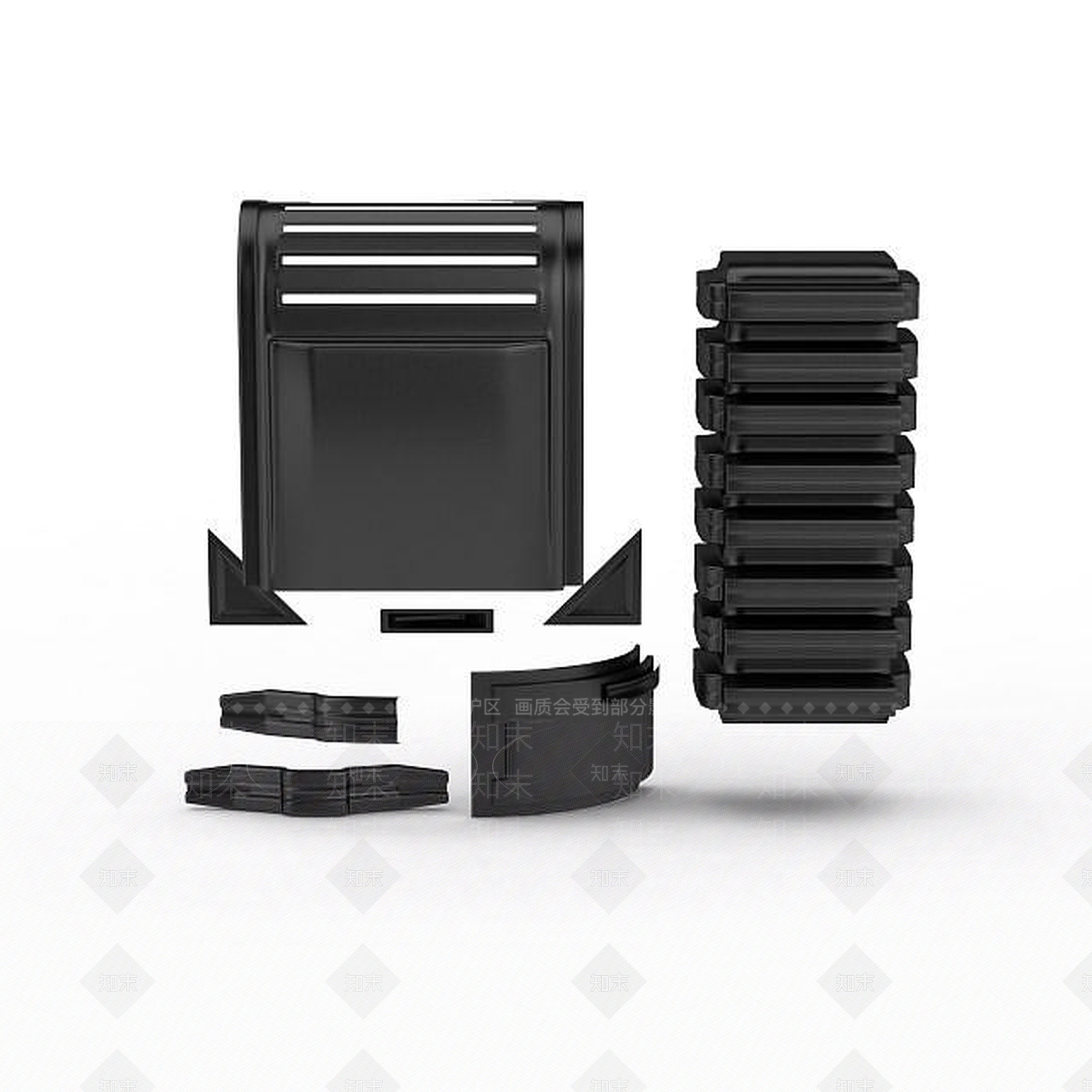 现代机械零件3D模型下载【ID:1198470190】