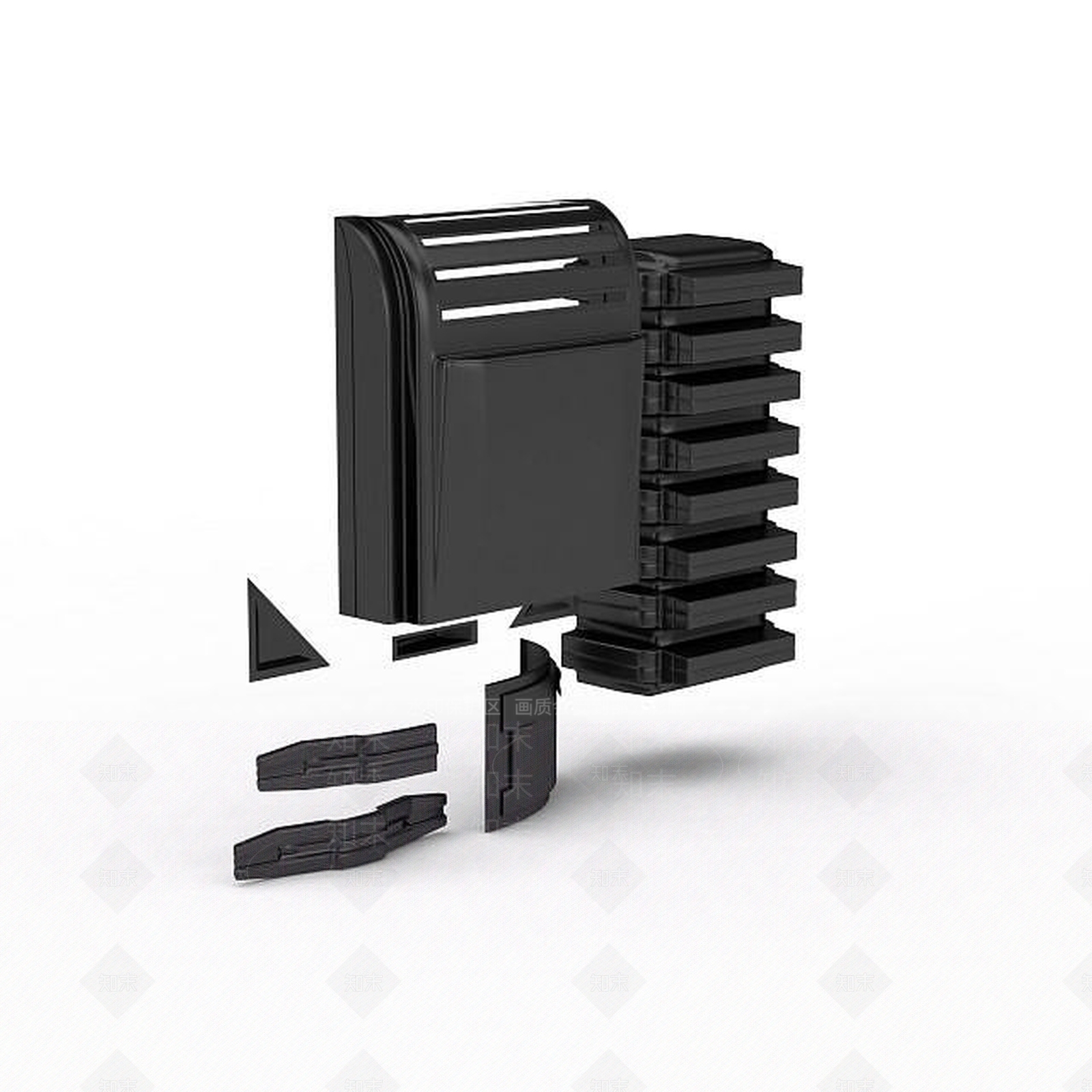 现代机械零件3D模型下载【ID:1198470190】