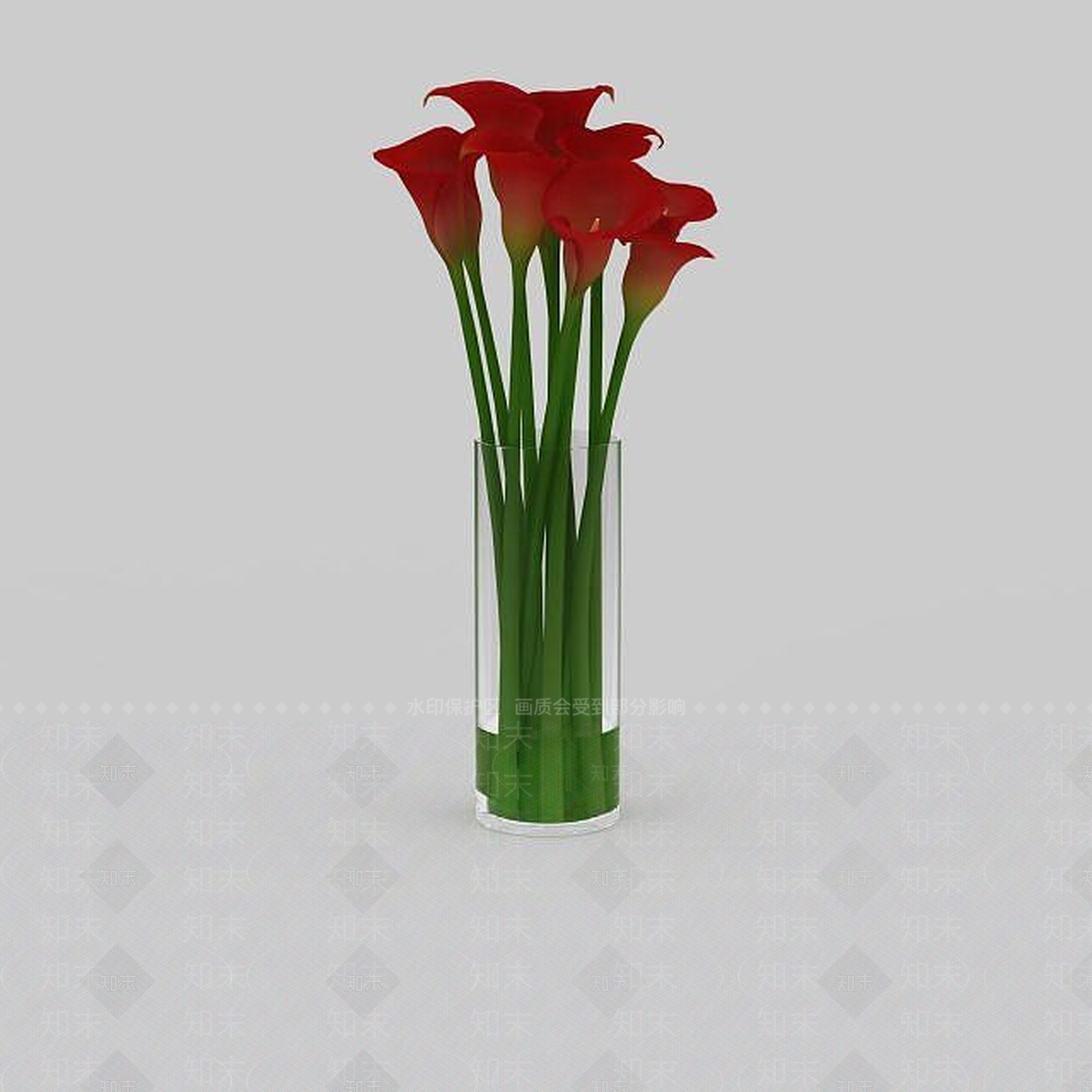 现代创意插花3D模型下载【ID:1198470253】