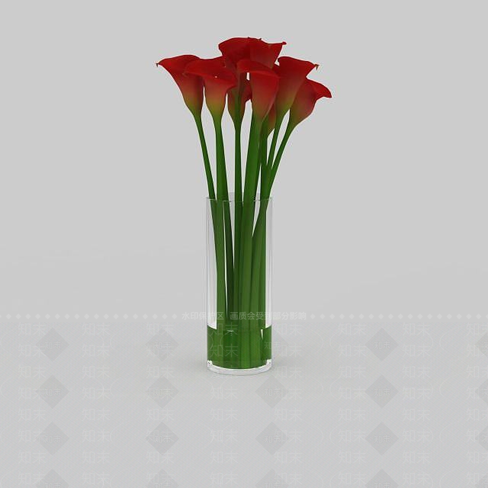 现代创意插花3D模型下载【ID:1198470253】