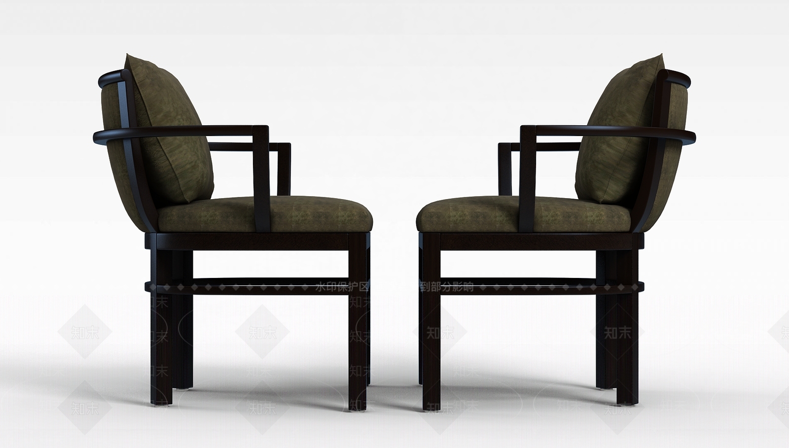 新中式休闲椅子3D模型下载【ID:1198470289】