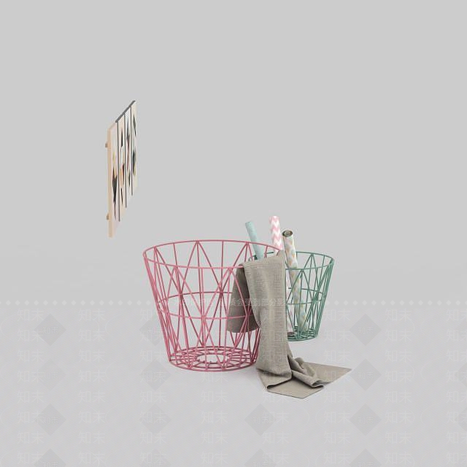 现代整理筐3D模型下载【ID:1198470487】