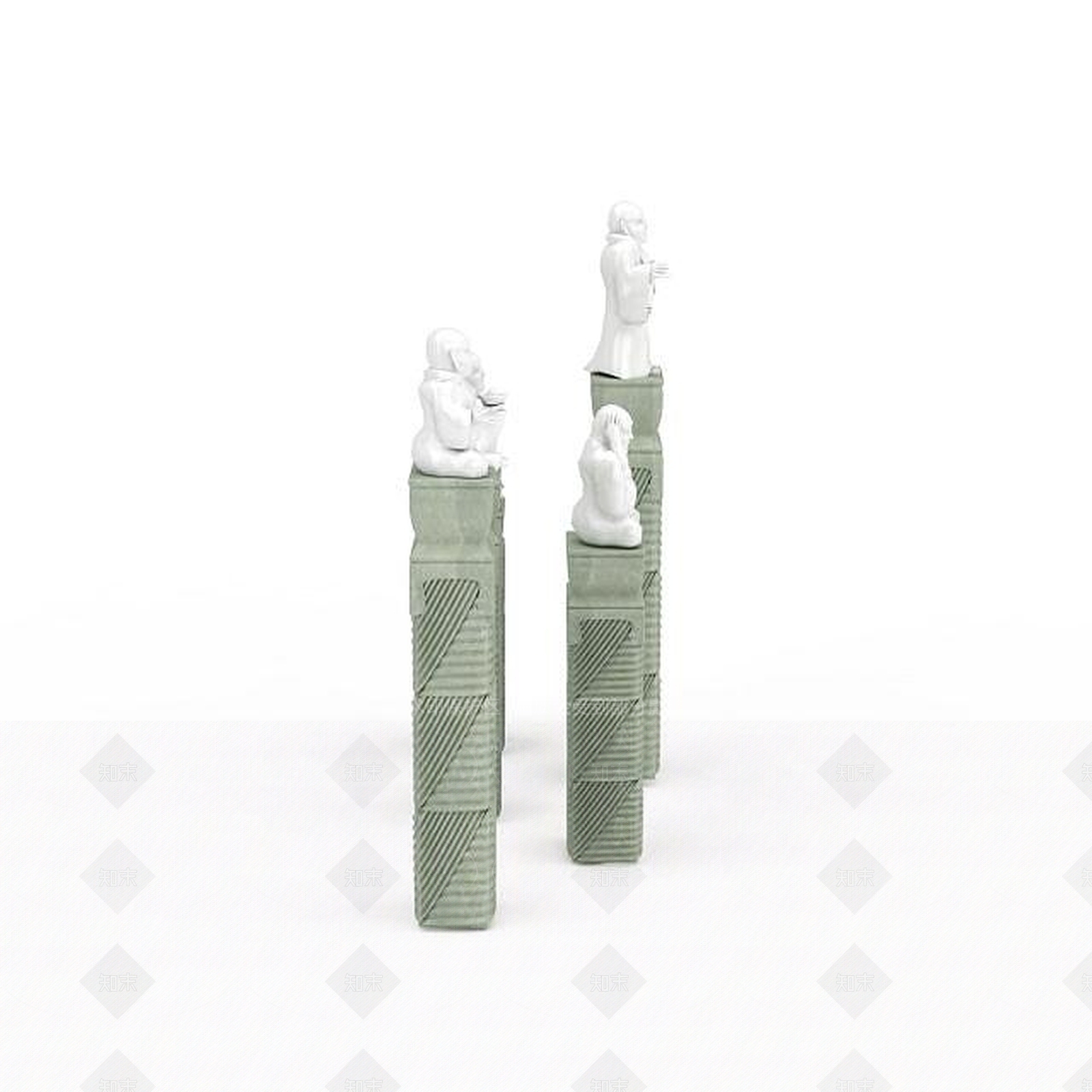 现代陈设品3D模型下载【ID:1198470684】