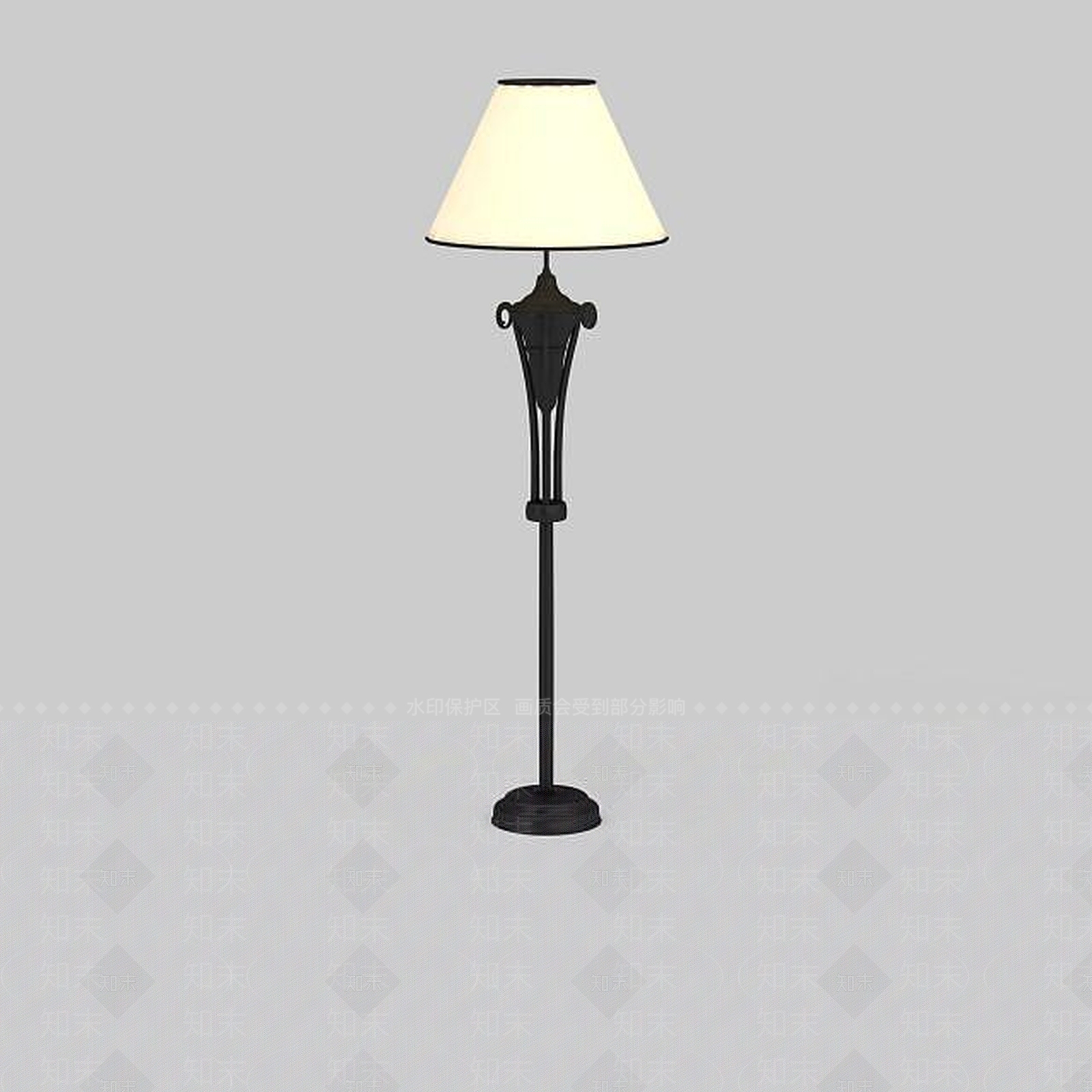 欧式古典欧式落地灯3D模型下载【ID:1198471060】