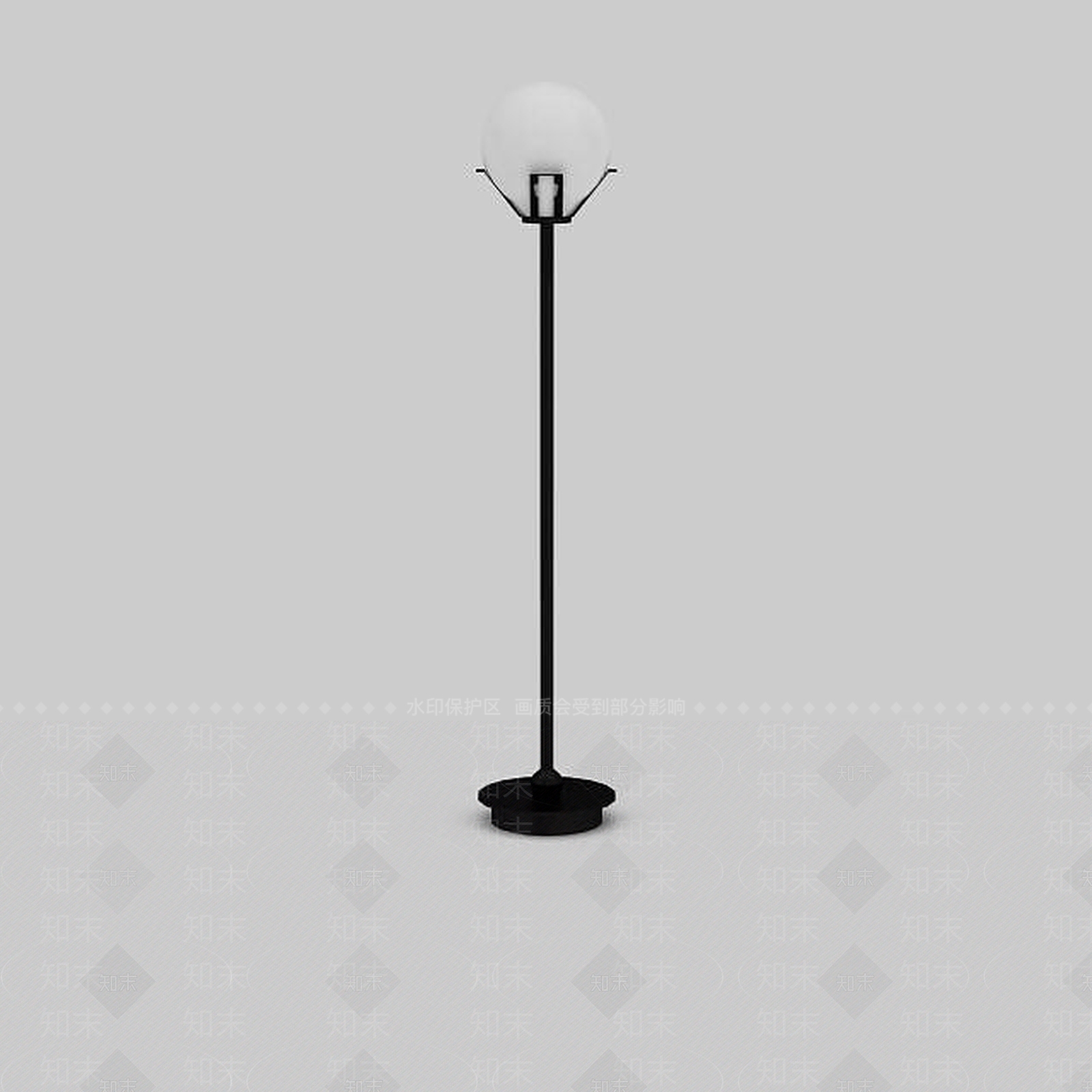 现代公园路灯3D模型下载【ID:1198471110】