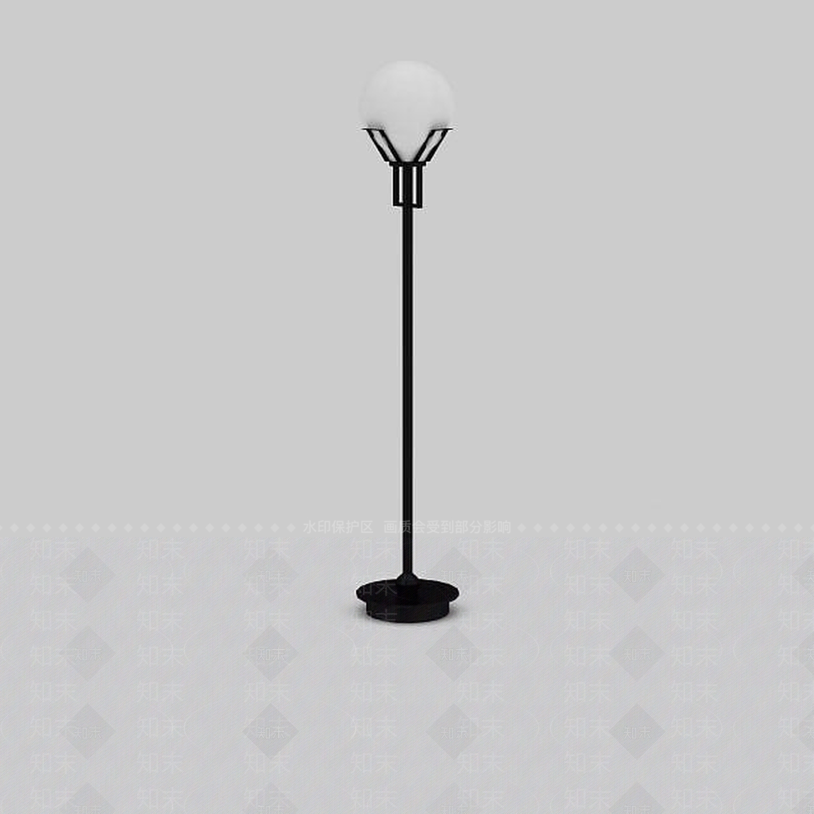 现代公园路灯3D模型下载【ID:1198471110】