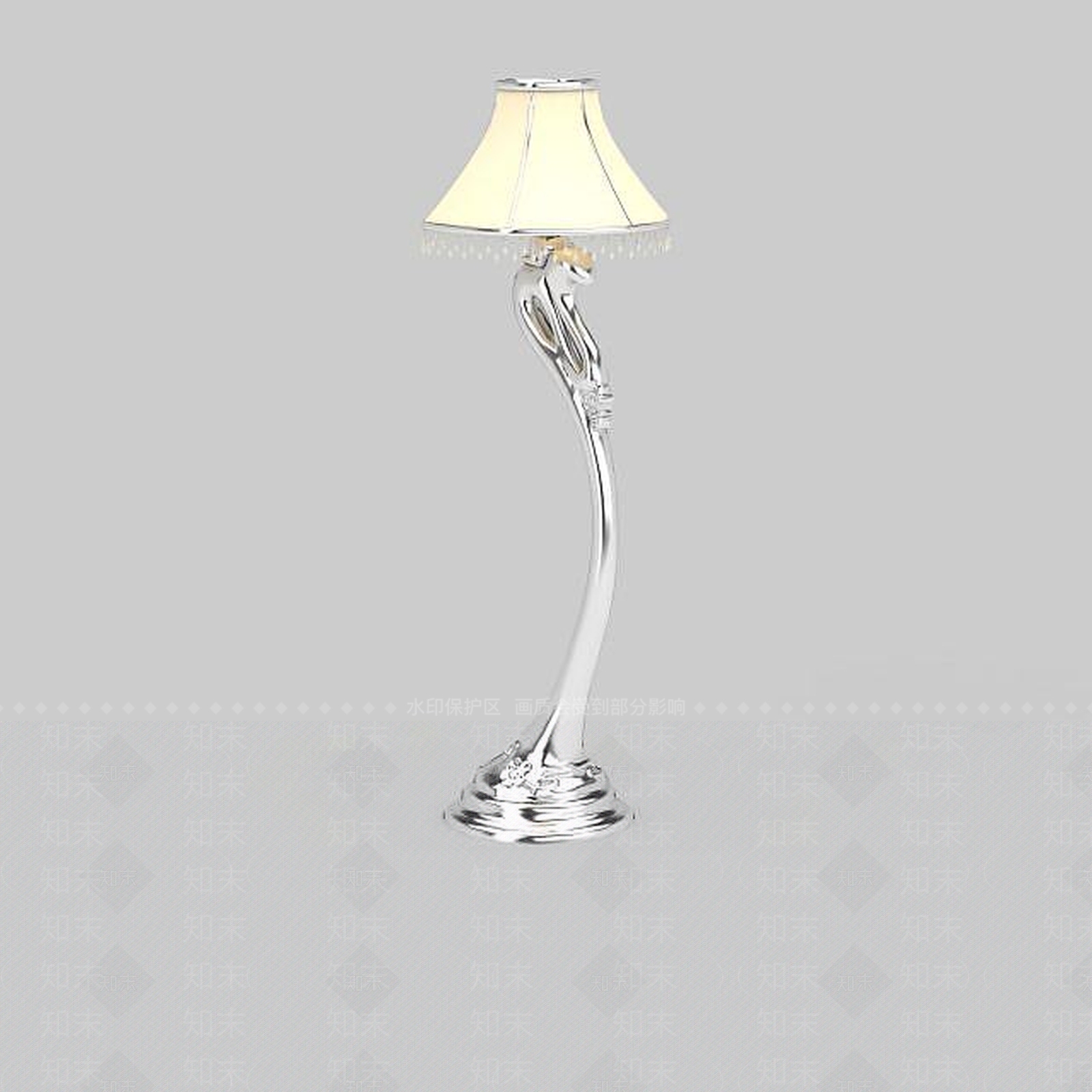 简欧风格落地灯3D模型下载【ID:1198471422】
