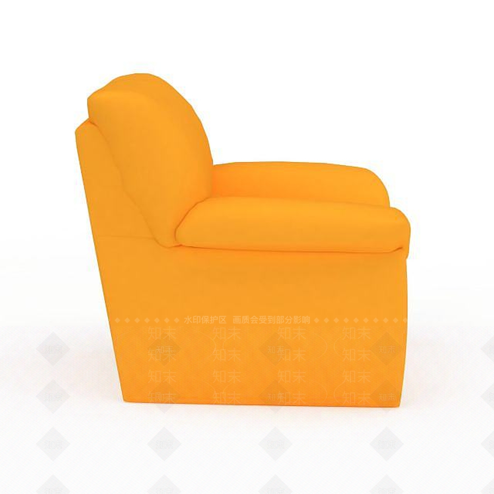 现代单人沙发3D模型下载【ID:1198471703】