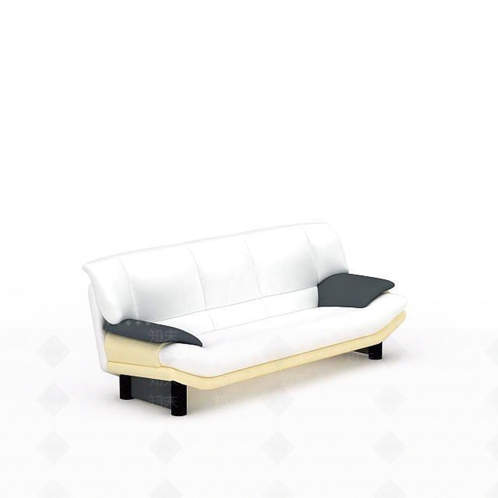 现代双人沙发3D模型下载【ID:1198471776】
